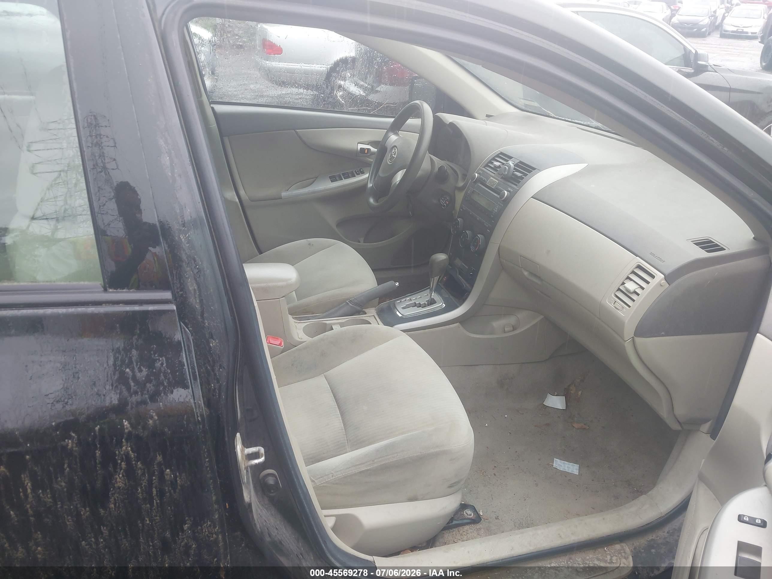 2010 Toyota Corolla Le Black vin: 2T1BU4EE3AC345118