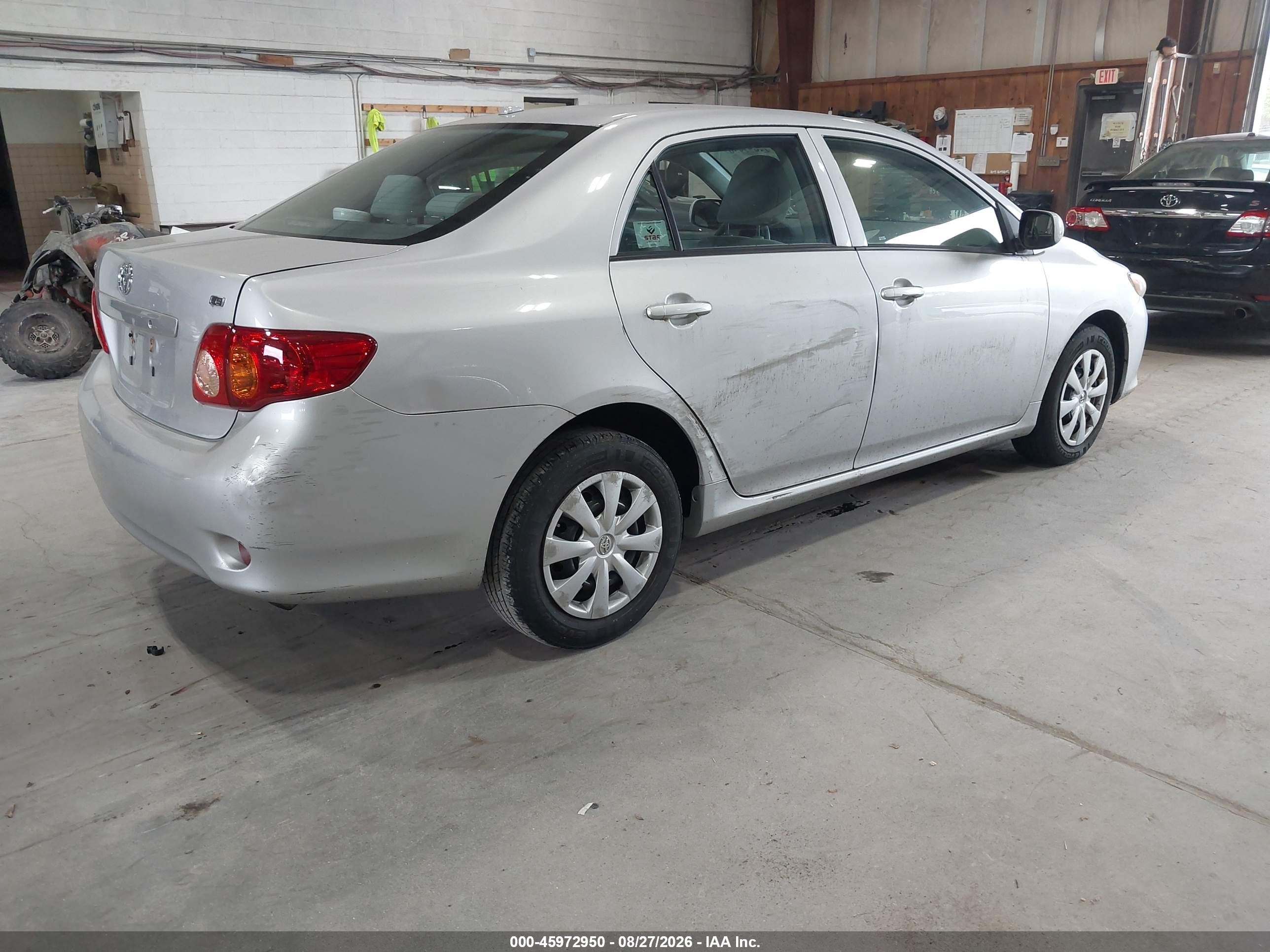 2010 Toyota Corolla Le Gray vin: 2T1BU4EE3AC350027