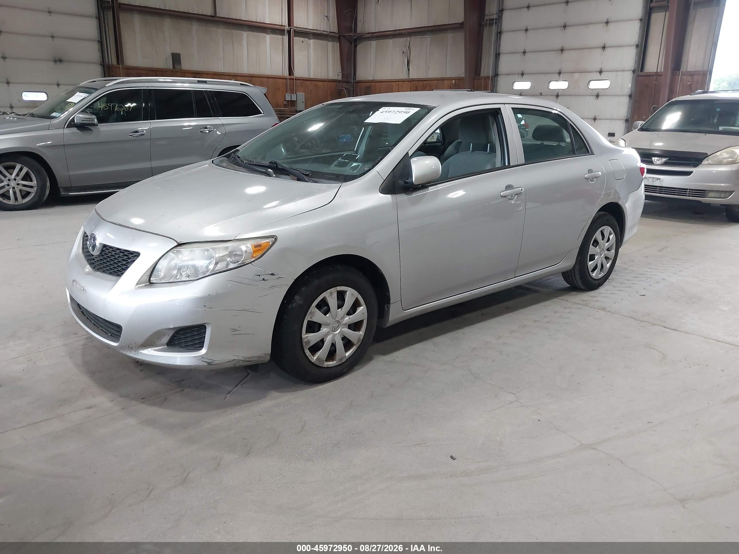 2010 Toyota Corolla Le Gray vin: 2T1BU4EE3AC350027
