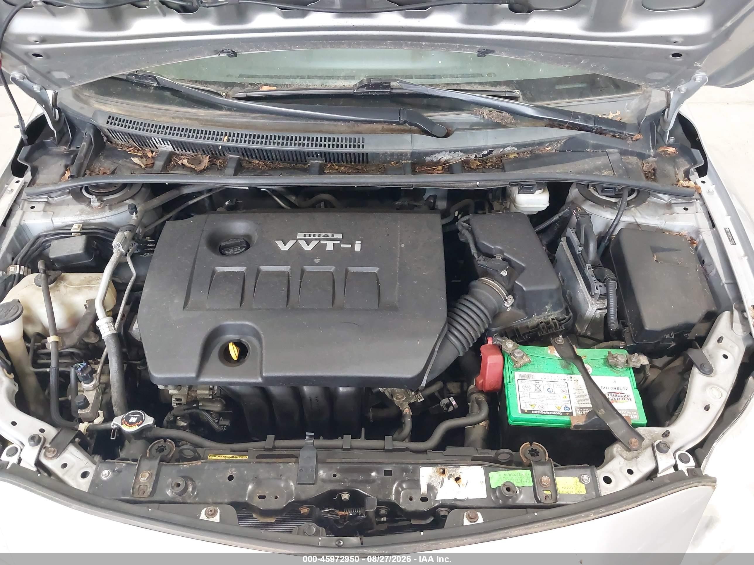2010 Toyota Corolla Le Gray vin: 2T1BU4EE3AC350027