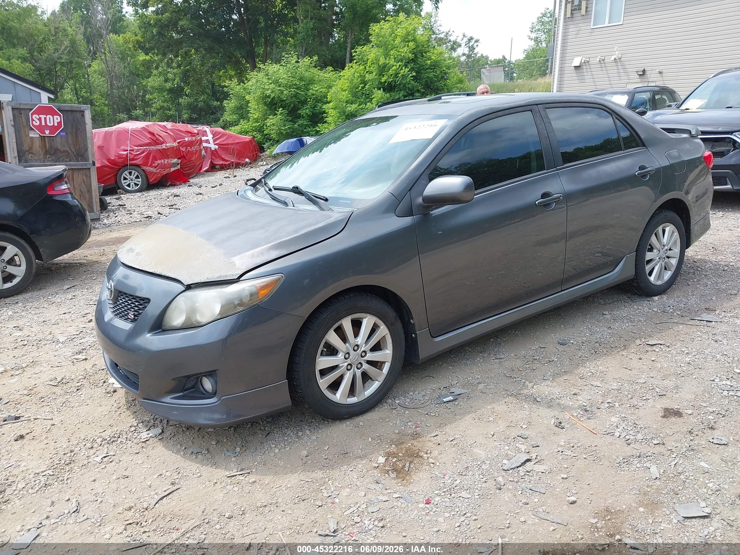 2010 Toyota Corolla S Gray vin: 2T1BU4EE3AC367846