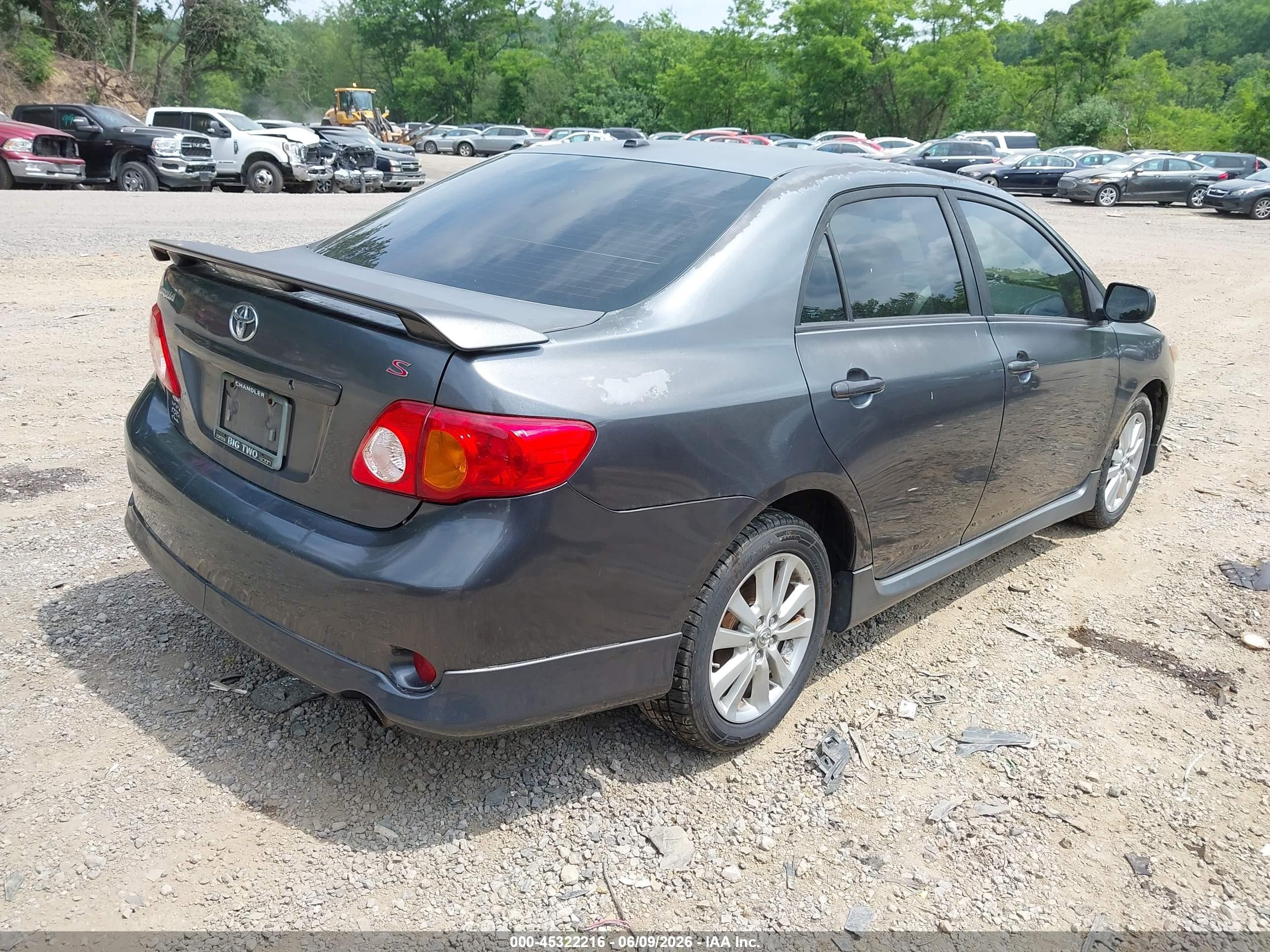 2010 Toyota Corolla S Gray vin: 2T1BU4EE3AC367846