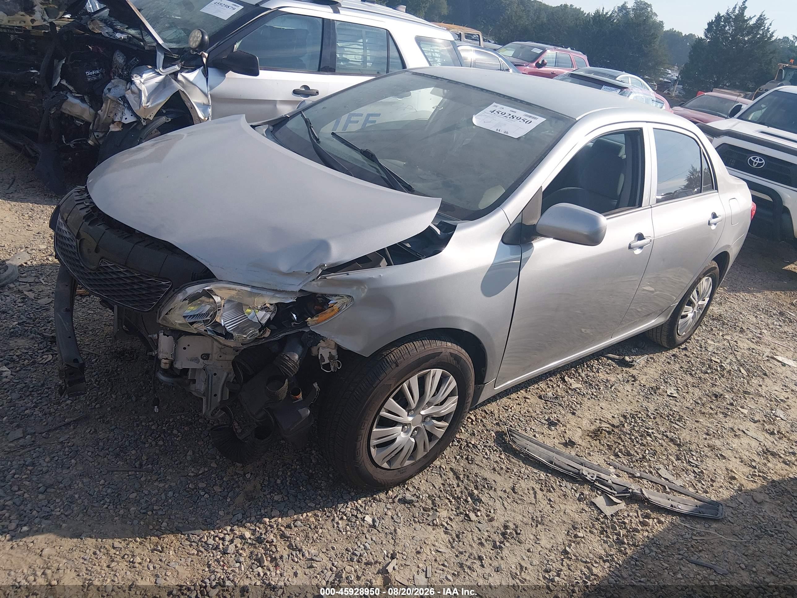 2010 Toyota Corolla Le Silver vin: 2T1BU4EE3AC397087