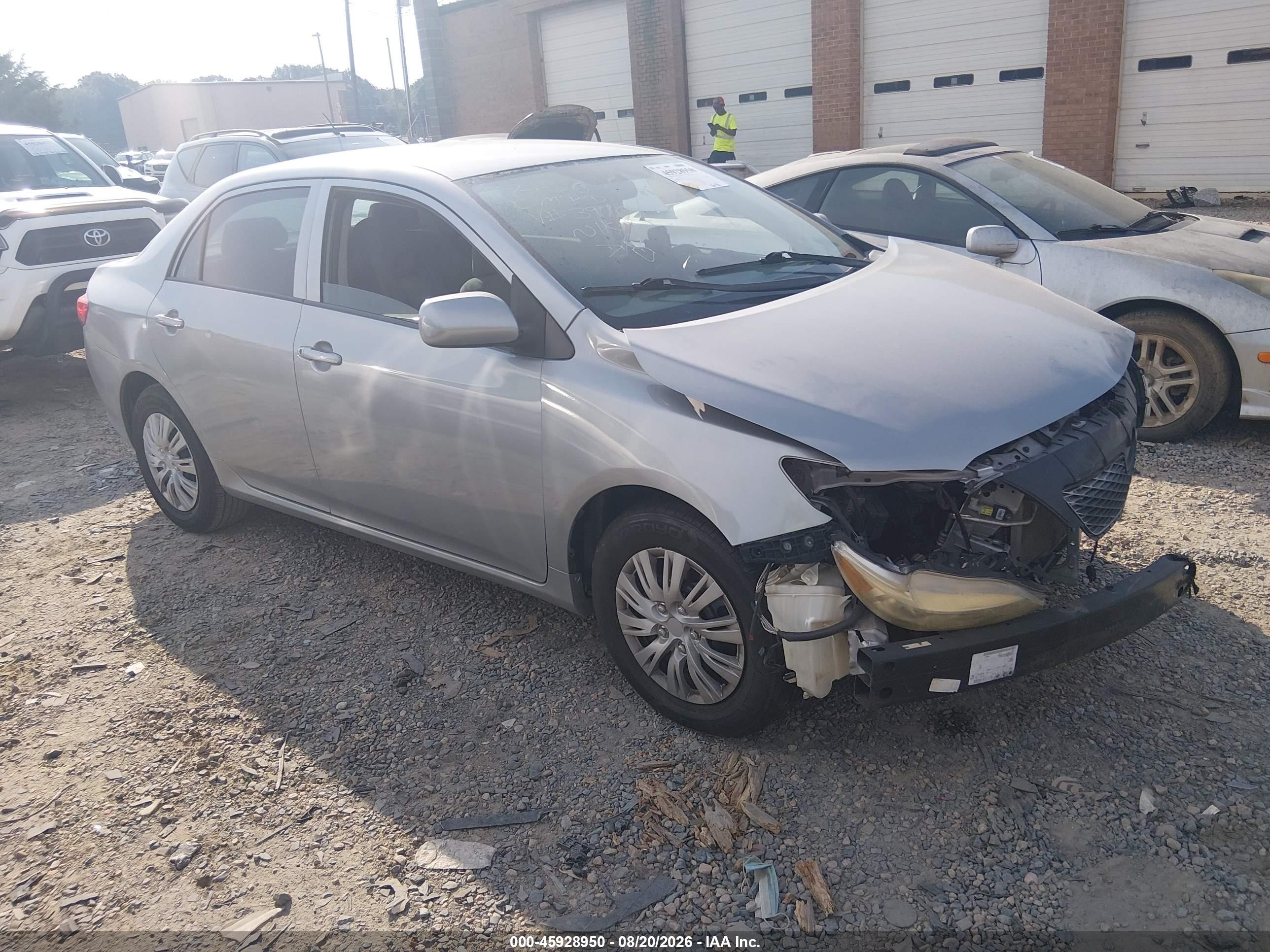 2010 Toyota Corolla Le Серебряный vin: 2T1BU4EE3AC397087