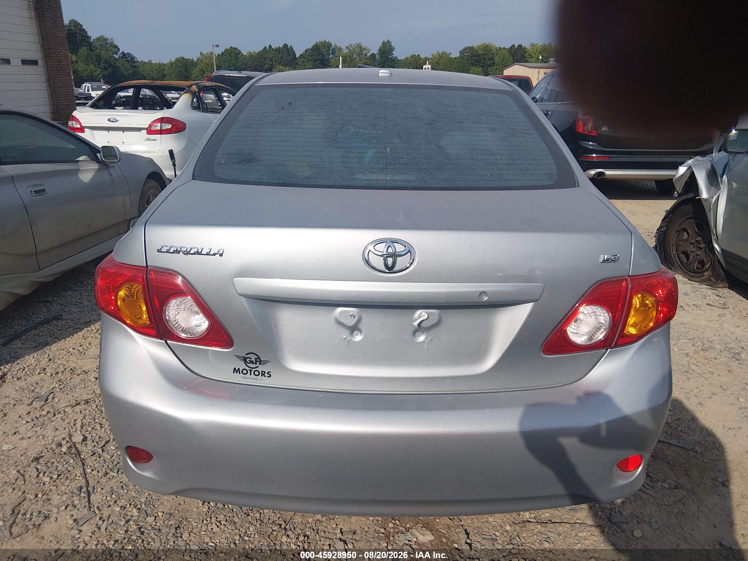 2010 Toyota Corolla Le Silver vin: 2T1BU4EE3AC397087