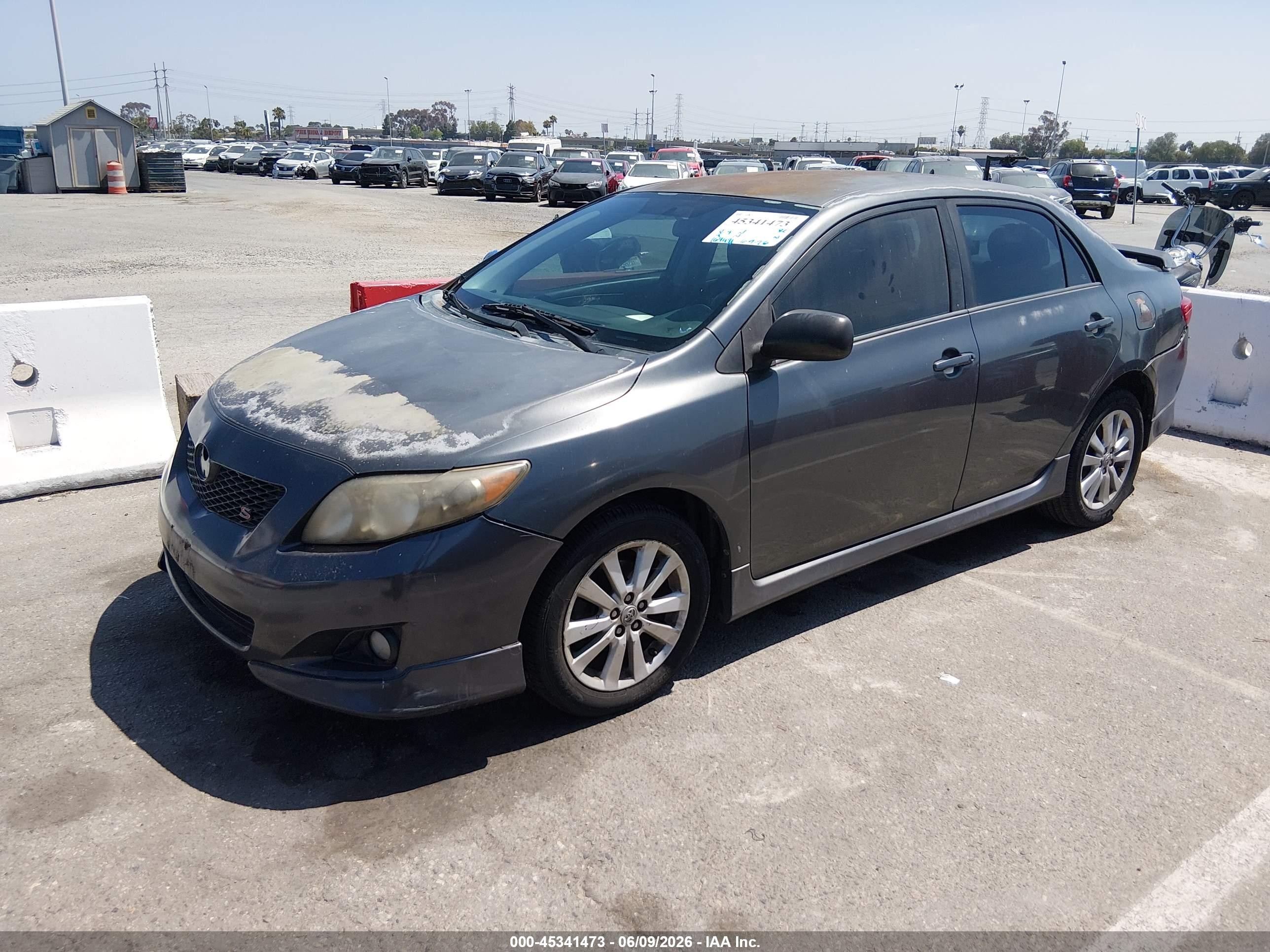 2010 Toyota Corolla S Gray vin: 2T1BU4EE3AC412462