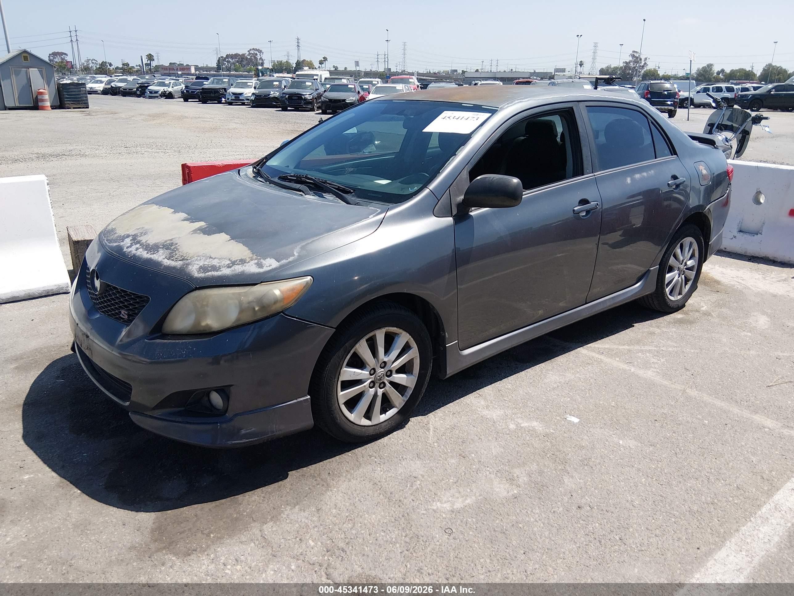 2010 Toyota Corolla S Gray vin: 2T1BU4EE3AC412462