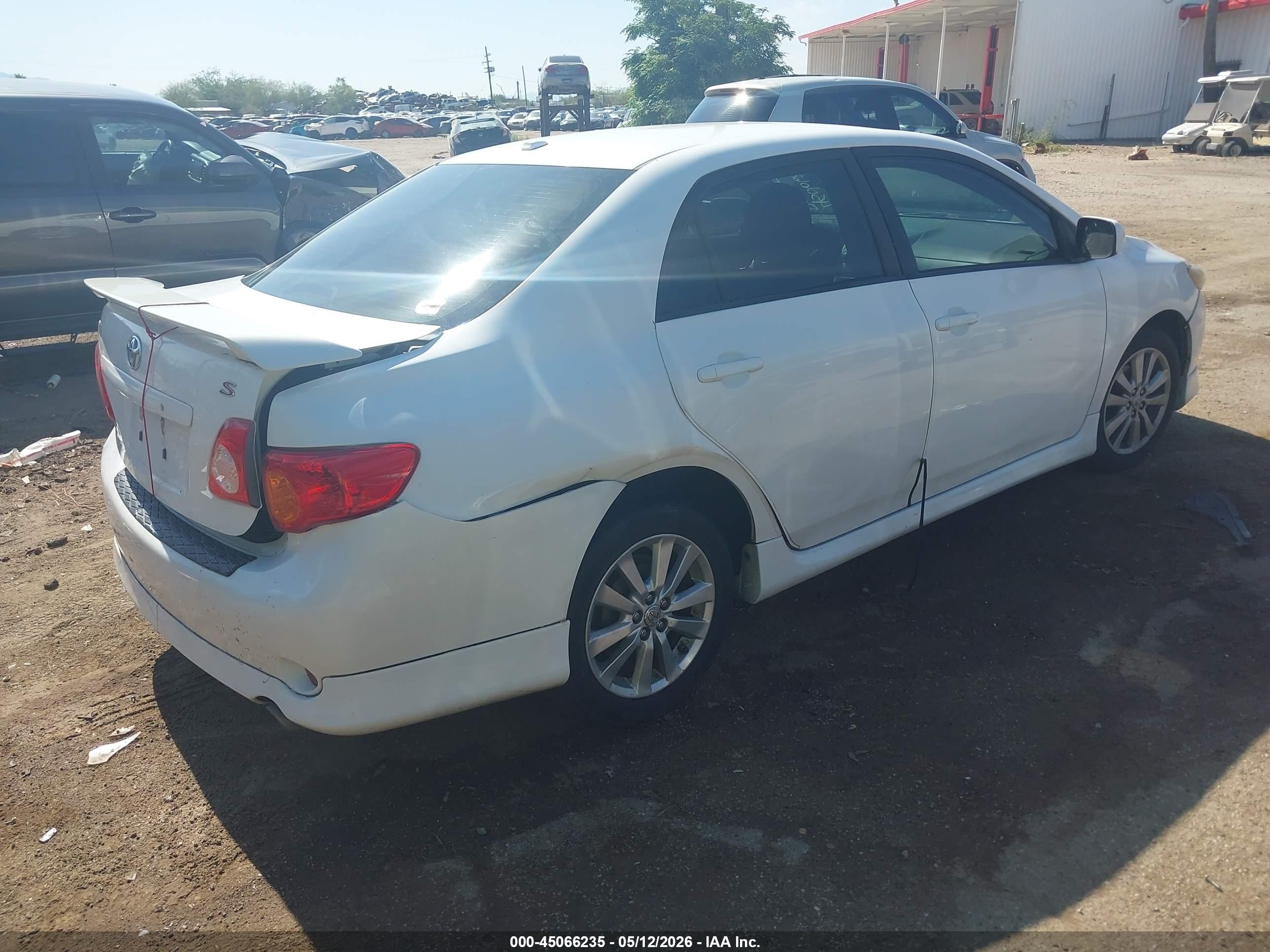 2010 Toyota Corolla S White vin: 2T1BU4EE3AC414292