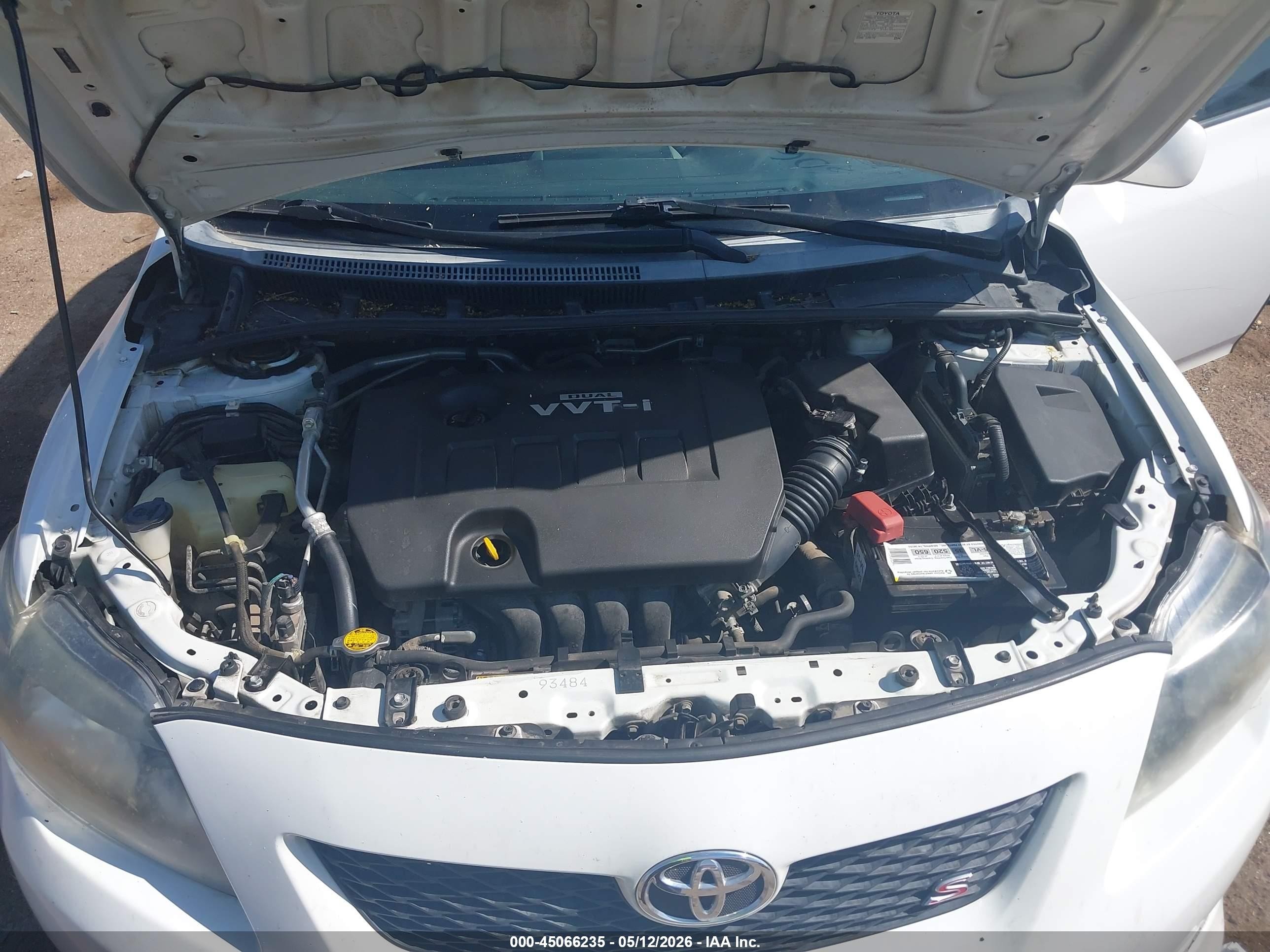 2010 Toyota Corolla S White vin: 2T1BU4EE3AC414292