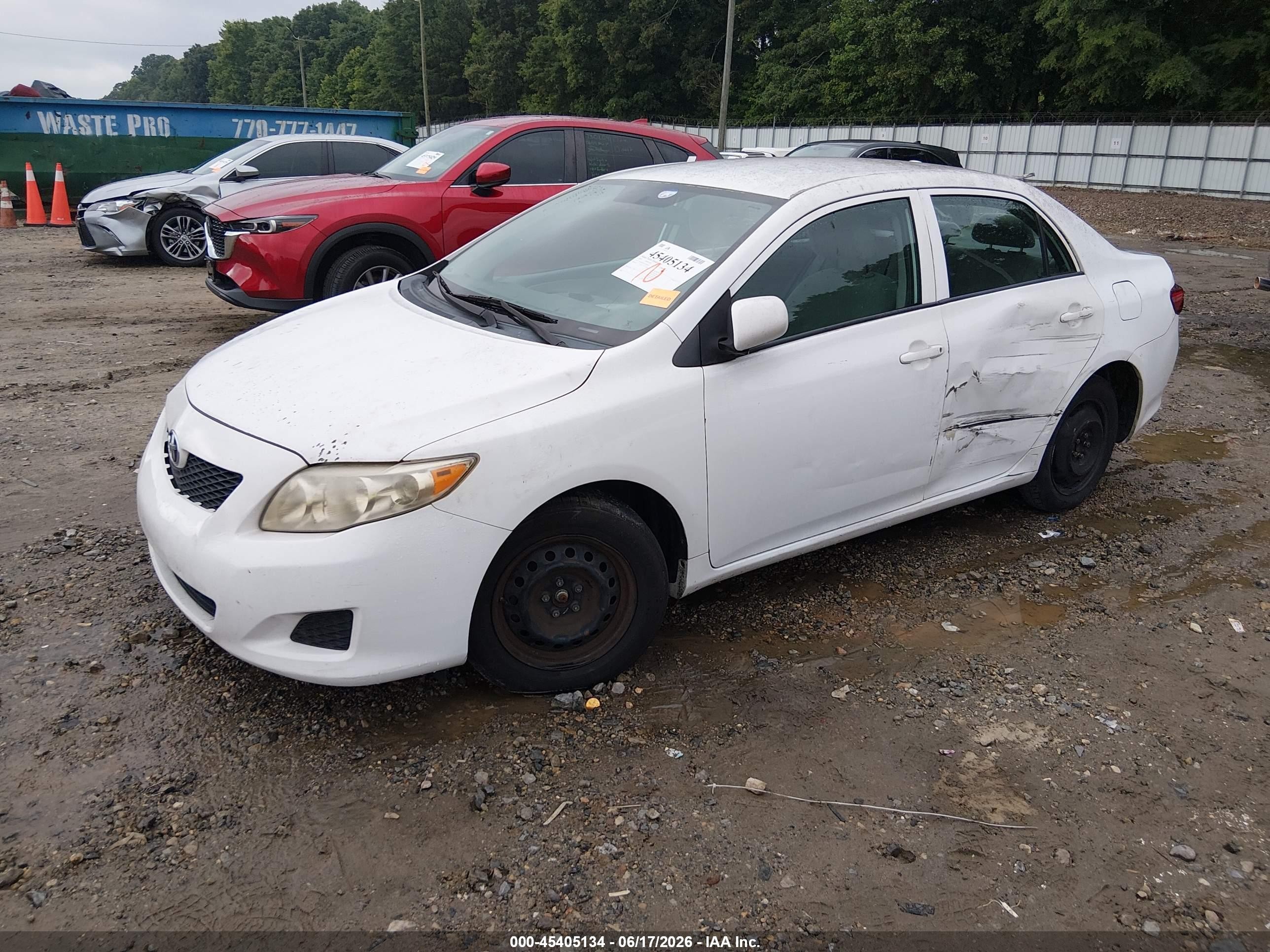 2010 Toyota Corolla Le White vin: 2T1BU4EE3AC420125