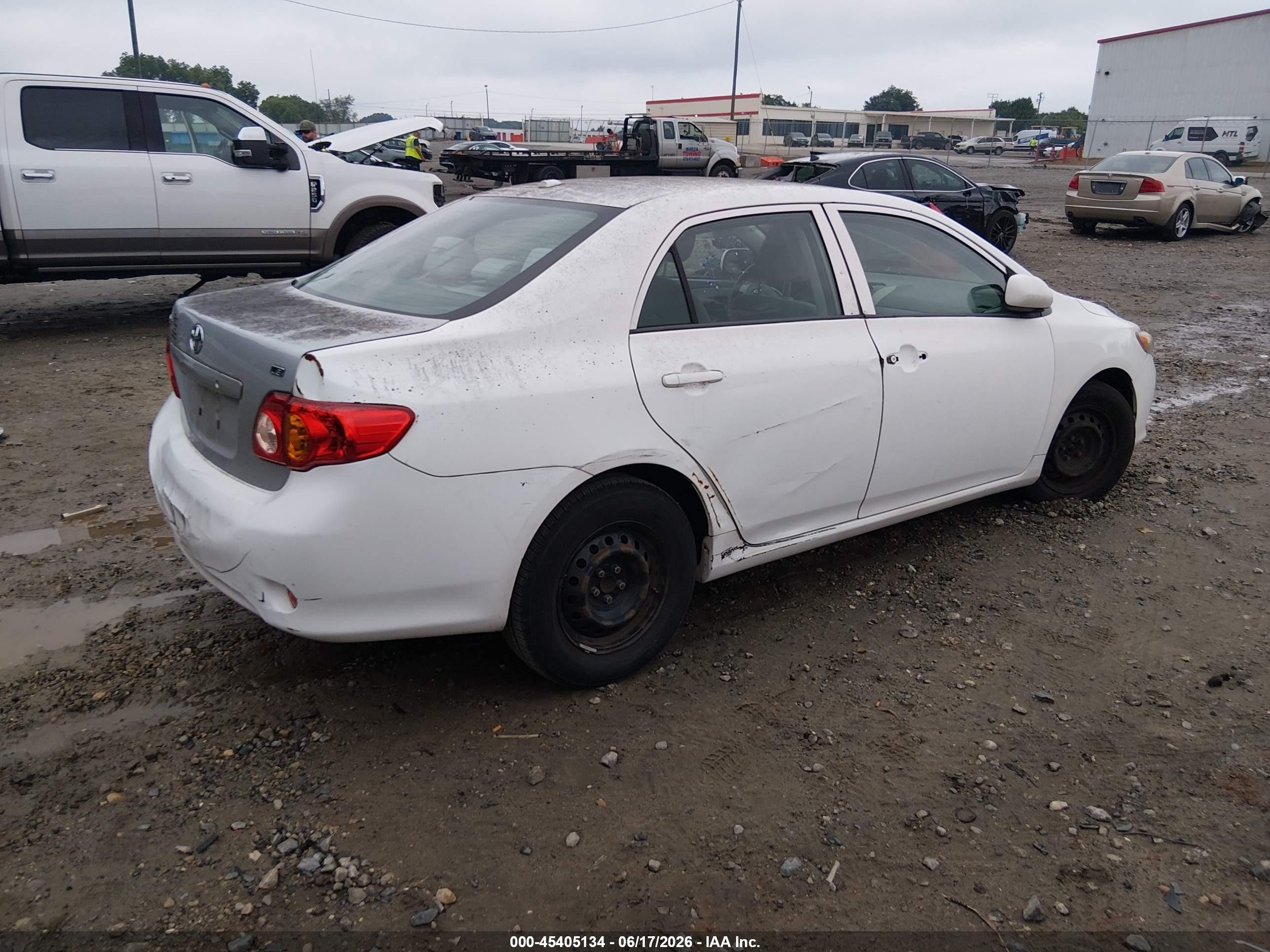 2010 Toyota Corolla Le White vin: 2T1BU4EE3AC420125