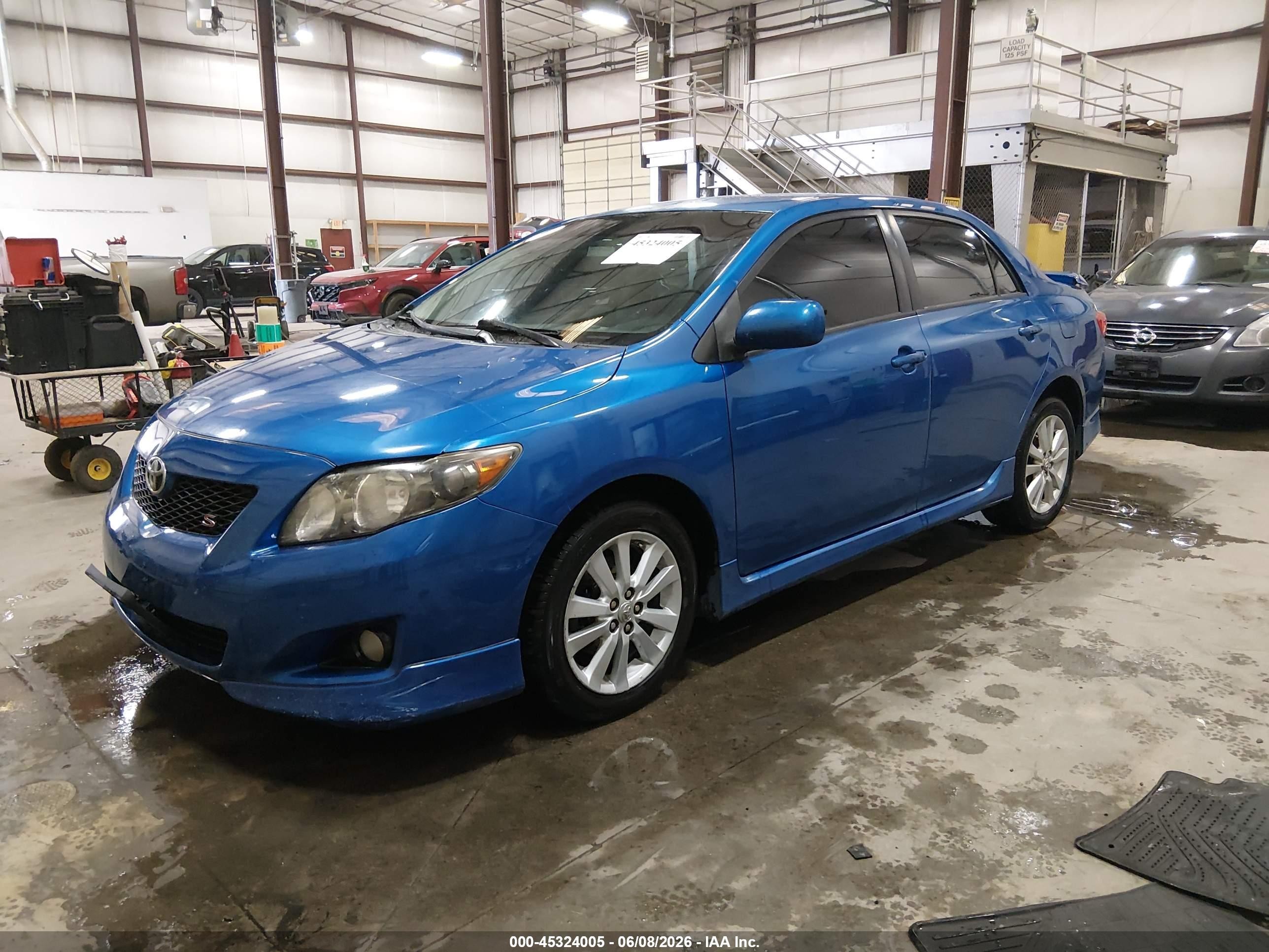 2010 Toyota Corolla S Синий vin: 2T1BU4EE3AC439256