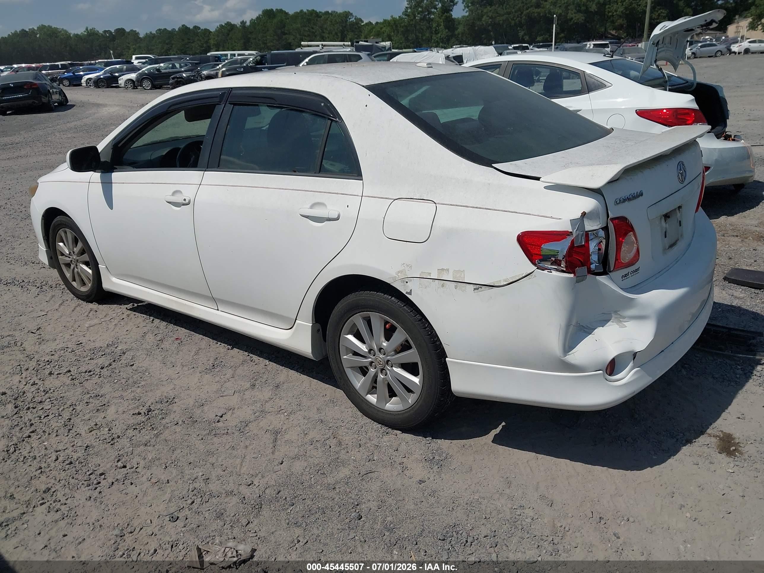 2010 Toyota Corolla S White vin: 2T1BU4EE3AC454209
