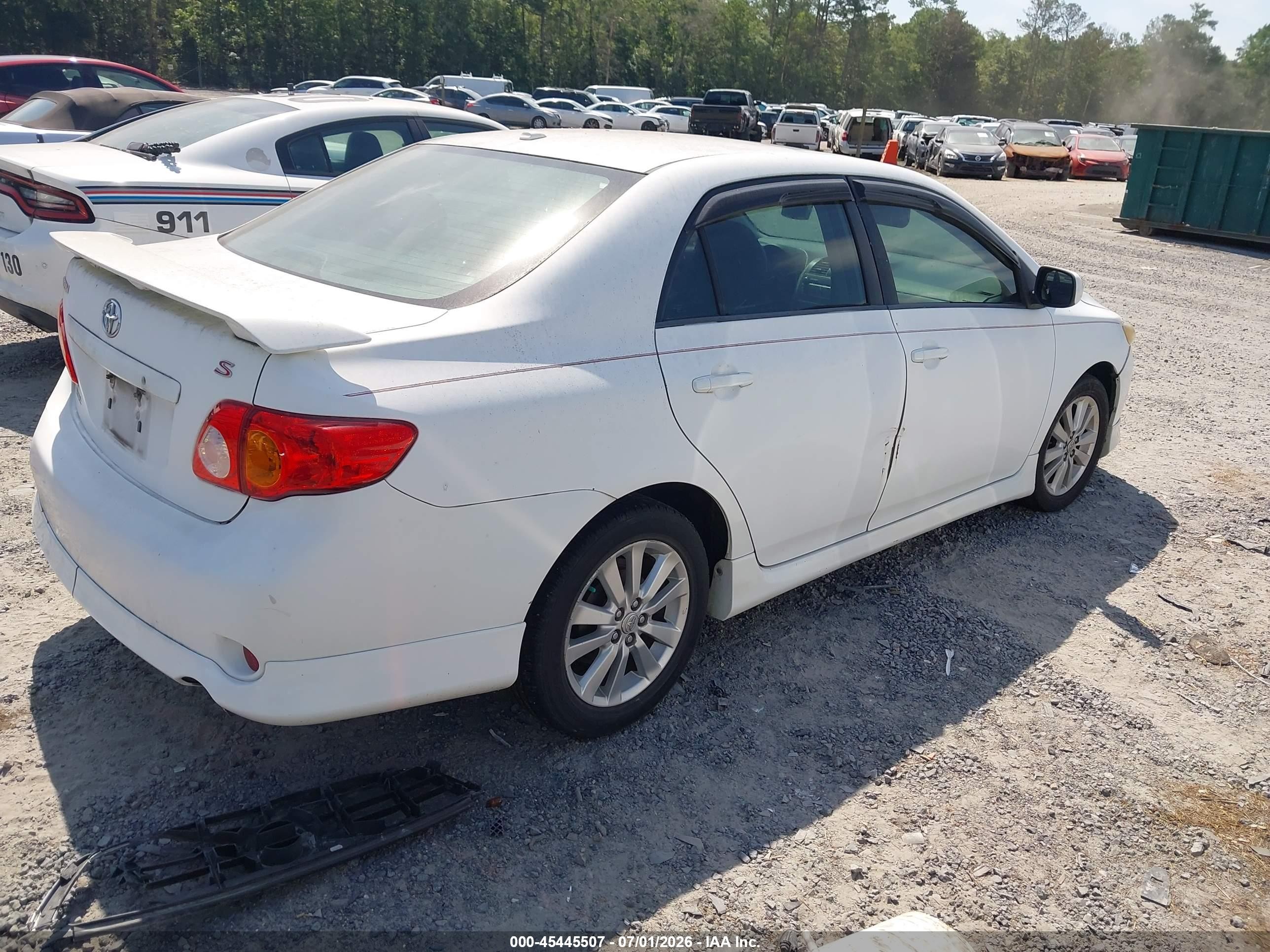 2010 Toyota Corolla S White vin: 2T1BU4EE3AC454209