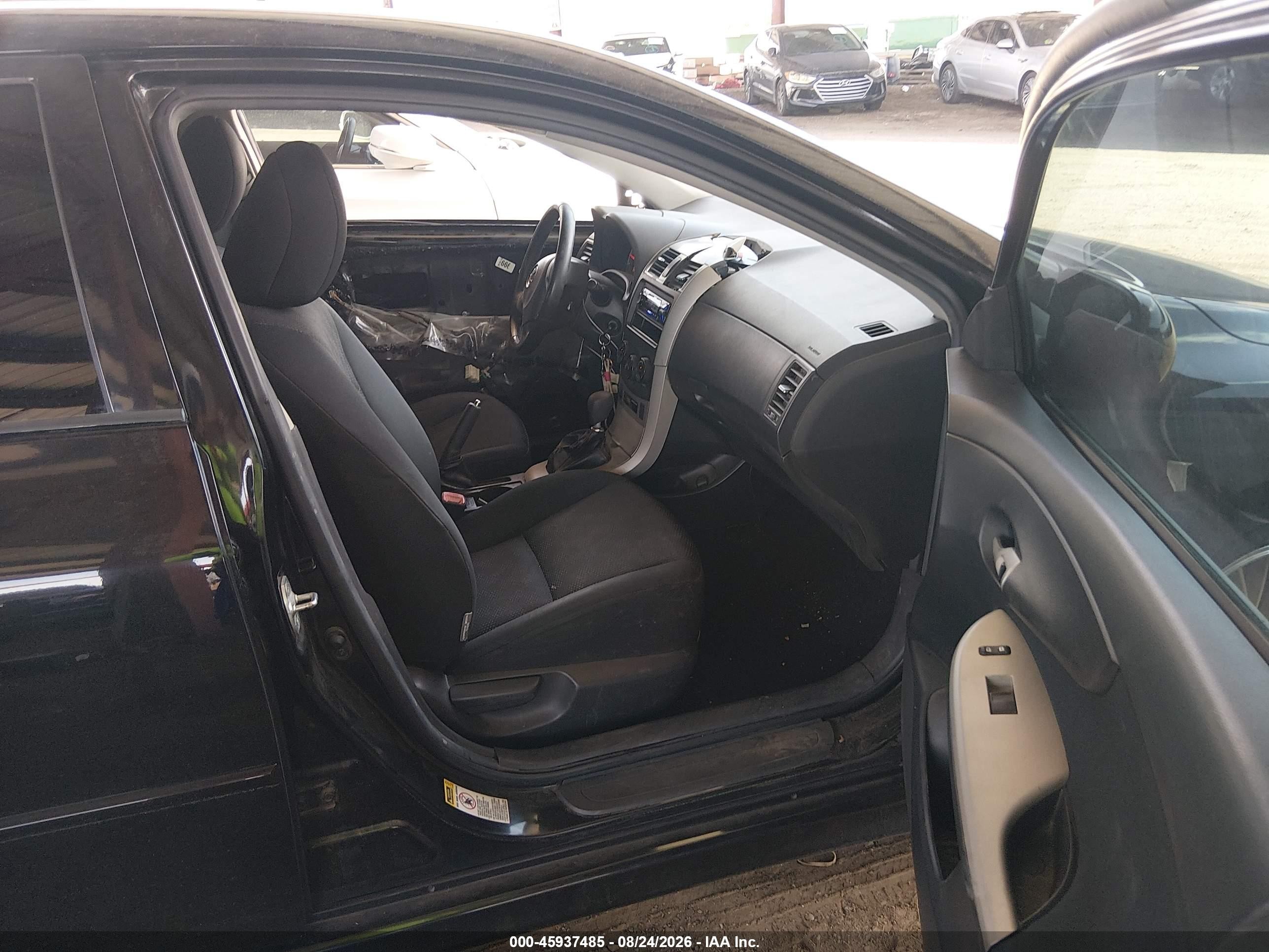 2010 Toyota Corolla S Black vin: 2T1BU4EE3AC454677