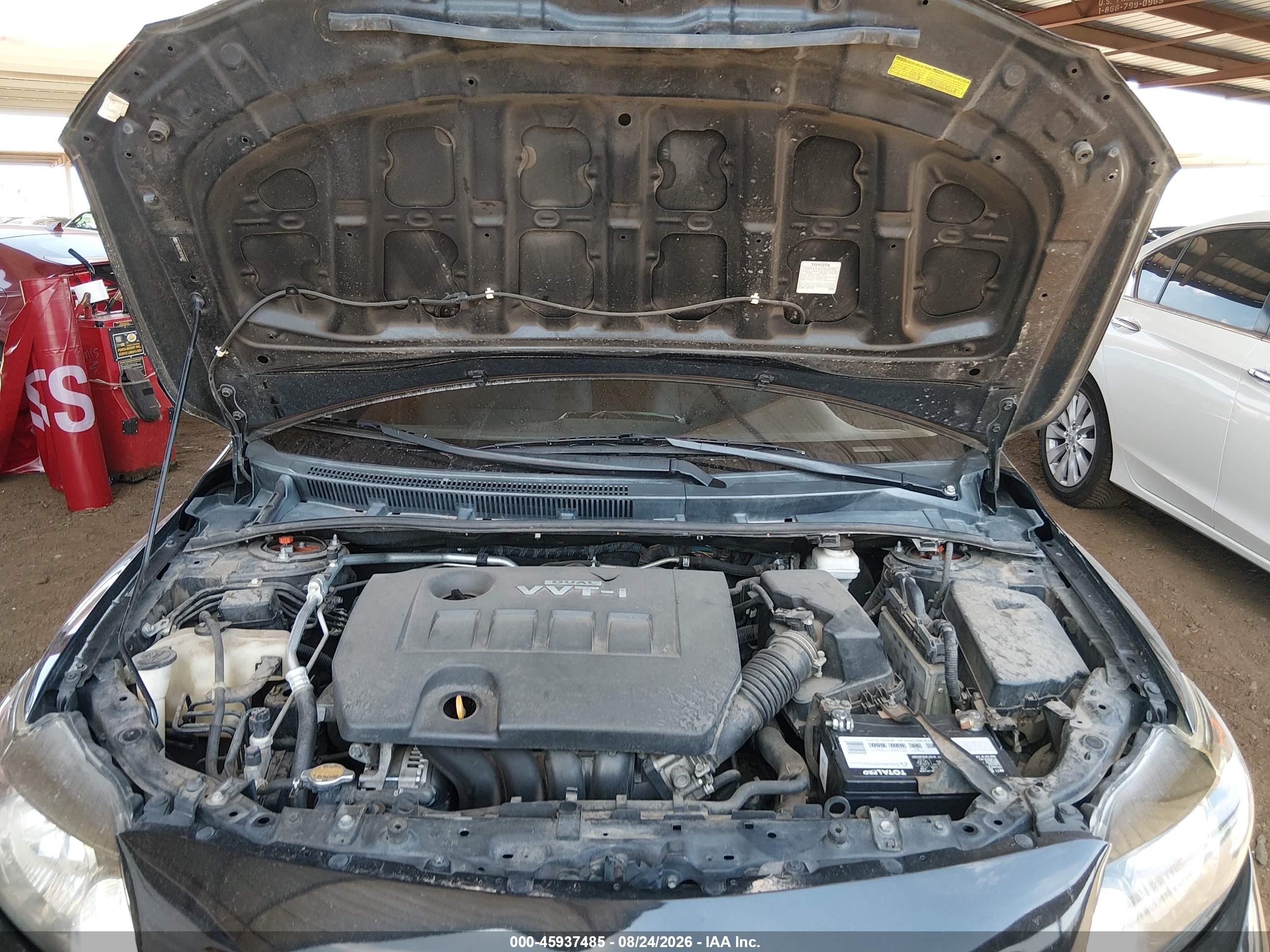 2010 Toyota Corolla S Black vin: 2T1BU4EE3AC454677