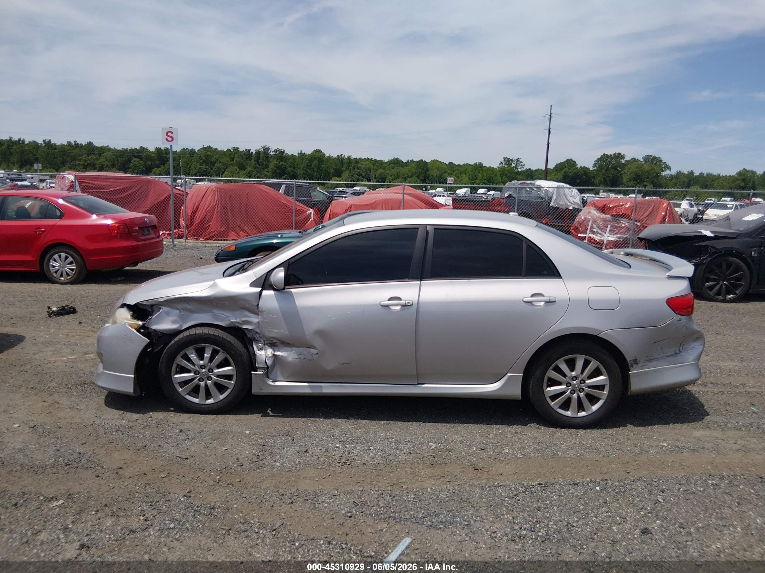 2010 Toyota Corolla S Gray vin: 2T1BU4EE3AC464383