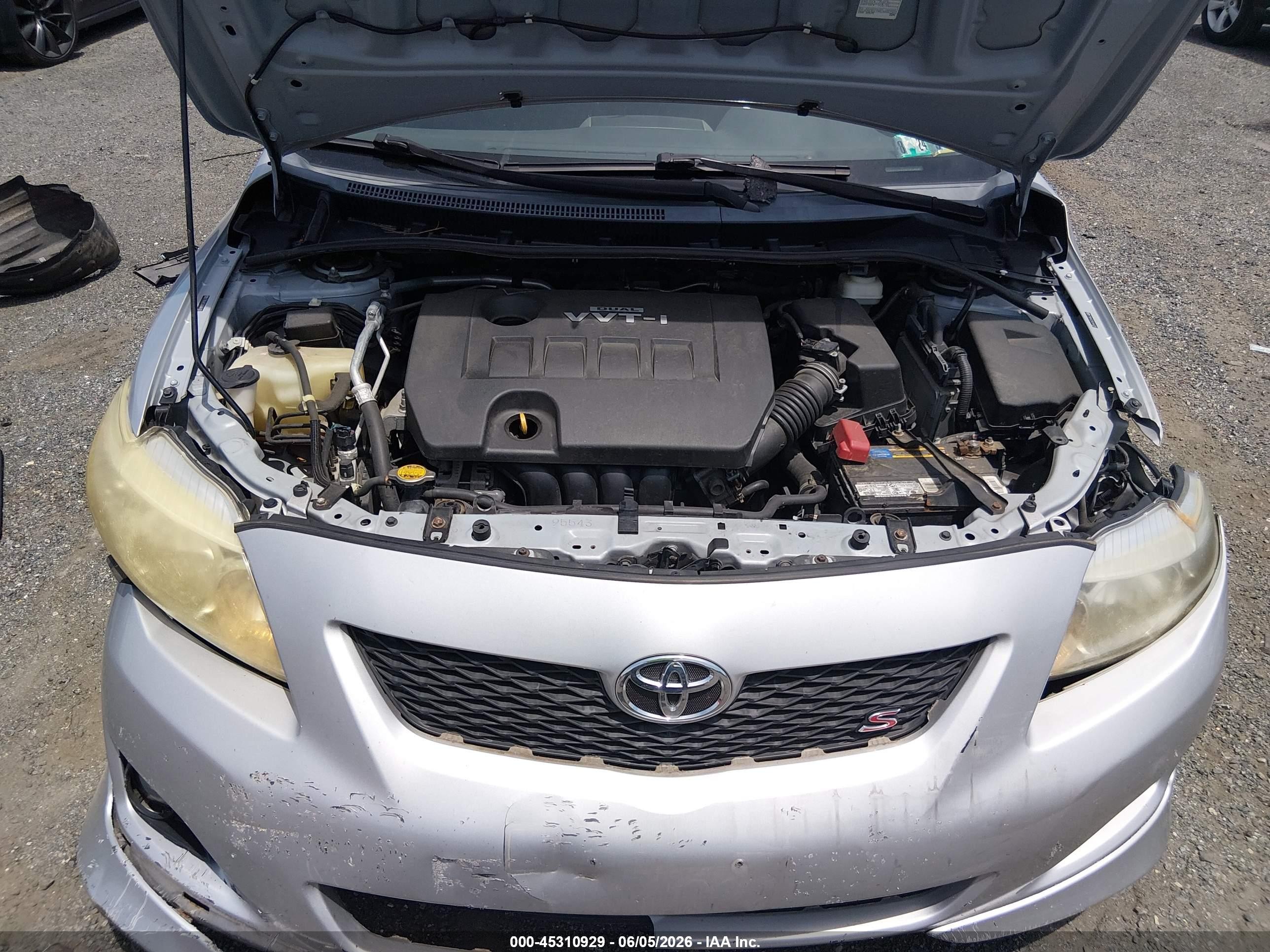 2010 Toyota Corolla S Gray vin: 2T1BU4EE3AC464383