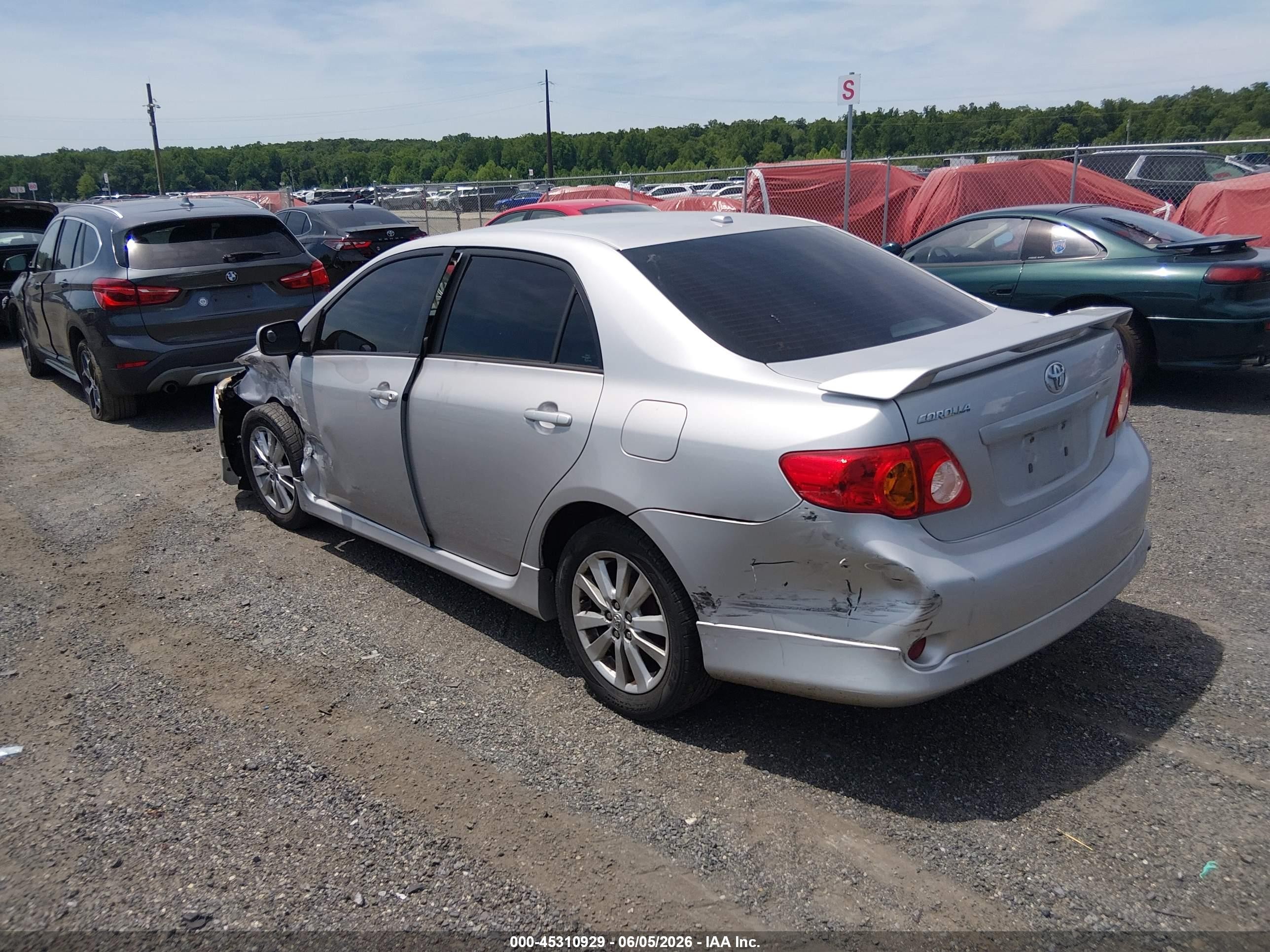 2010 Toyota Corolla S Gray vin: 2T1BU4EE3AC464383