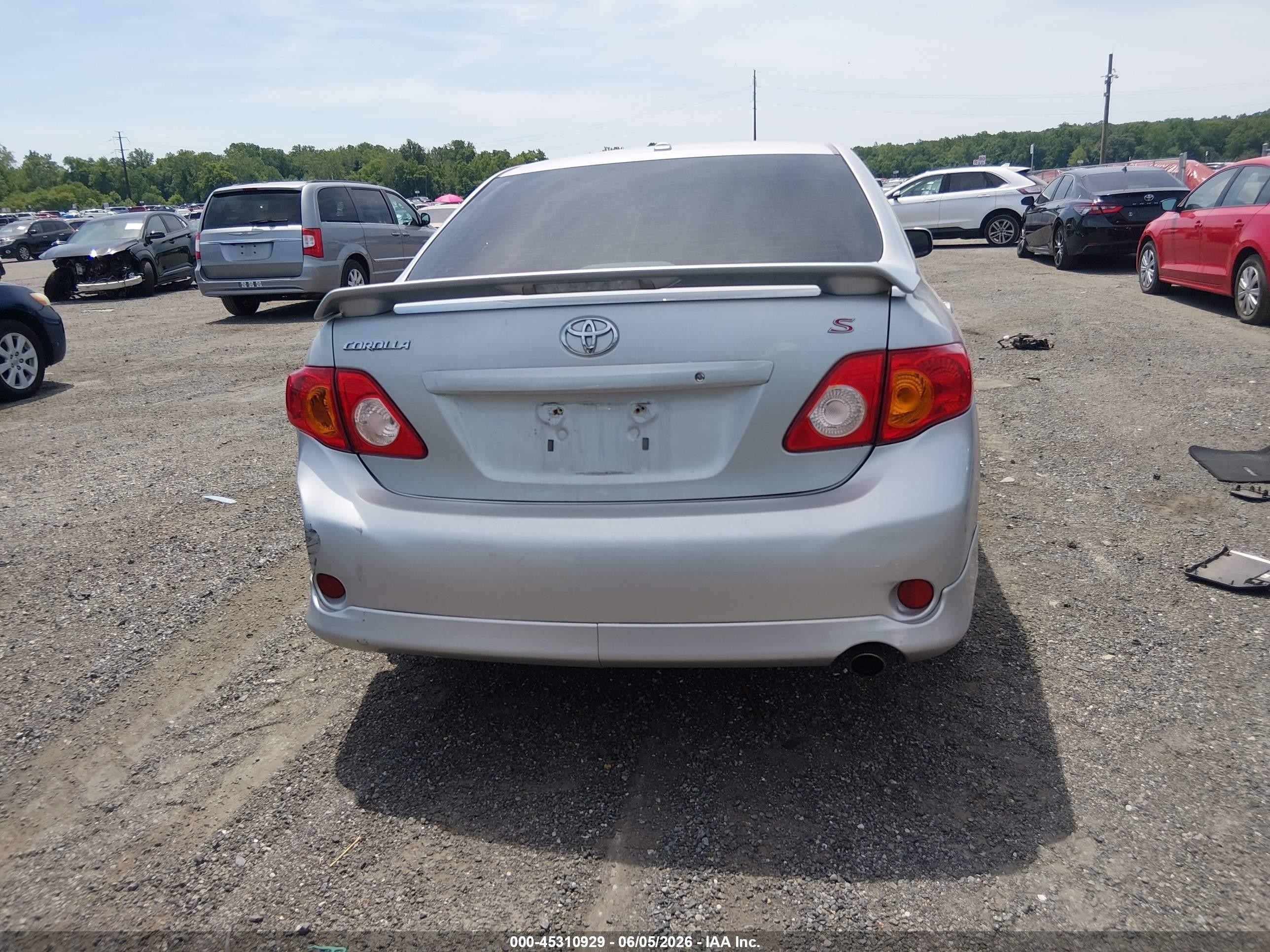 2010 Toyota Corolla S Gray vin: 2T1BU4EE3AC464383