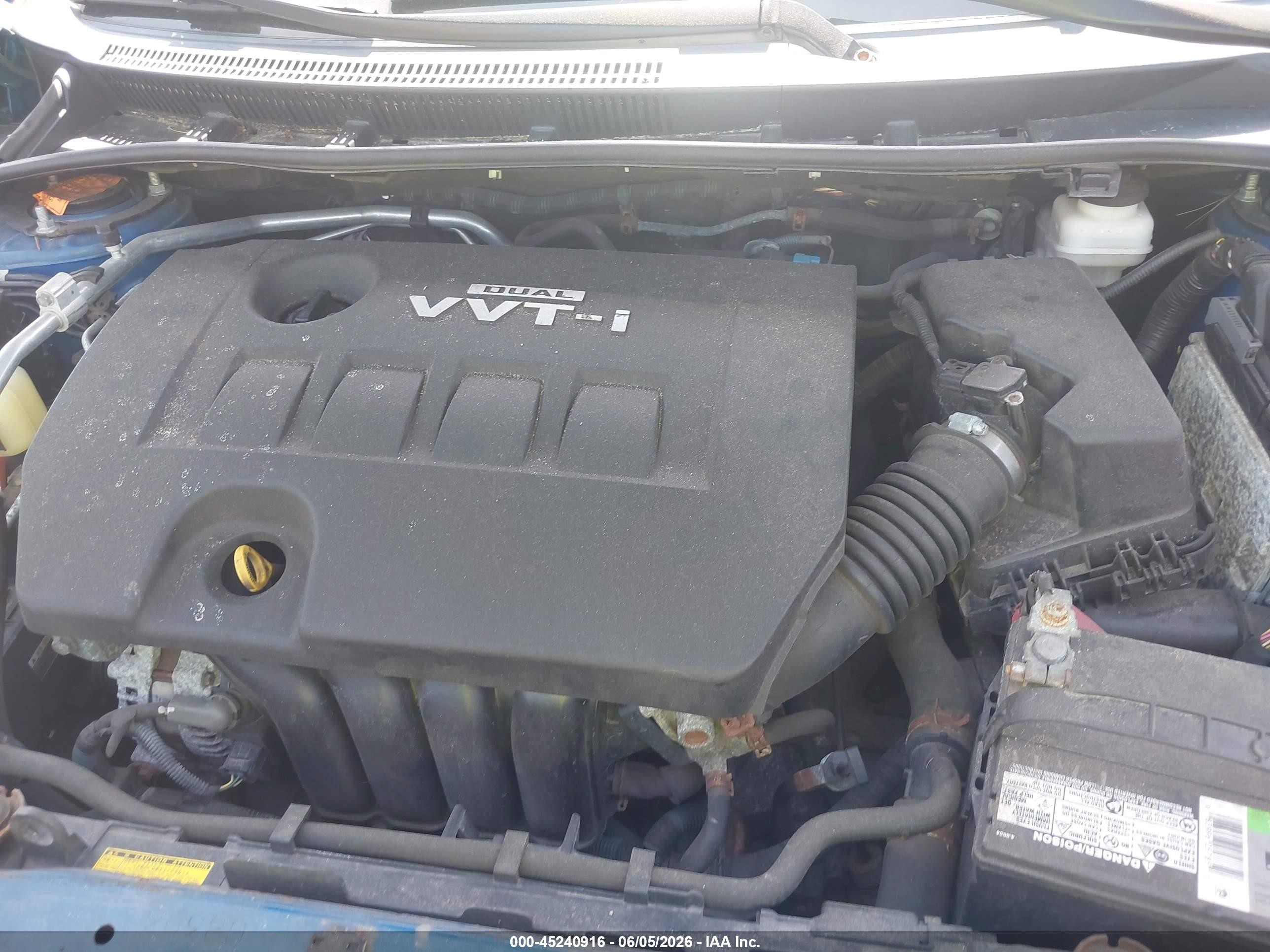 2010 Toyota Corolla S Синий vin: 2T1BU4EE3AC465758