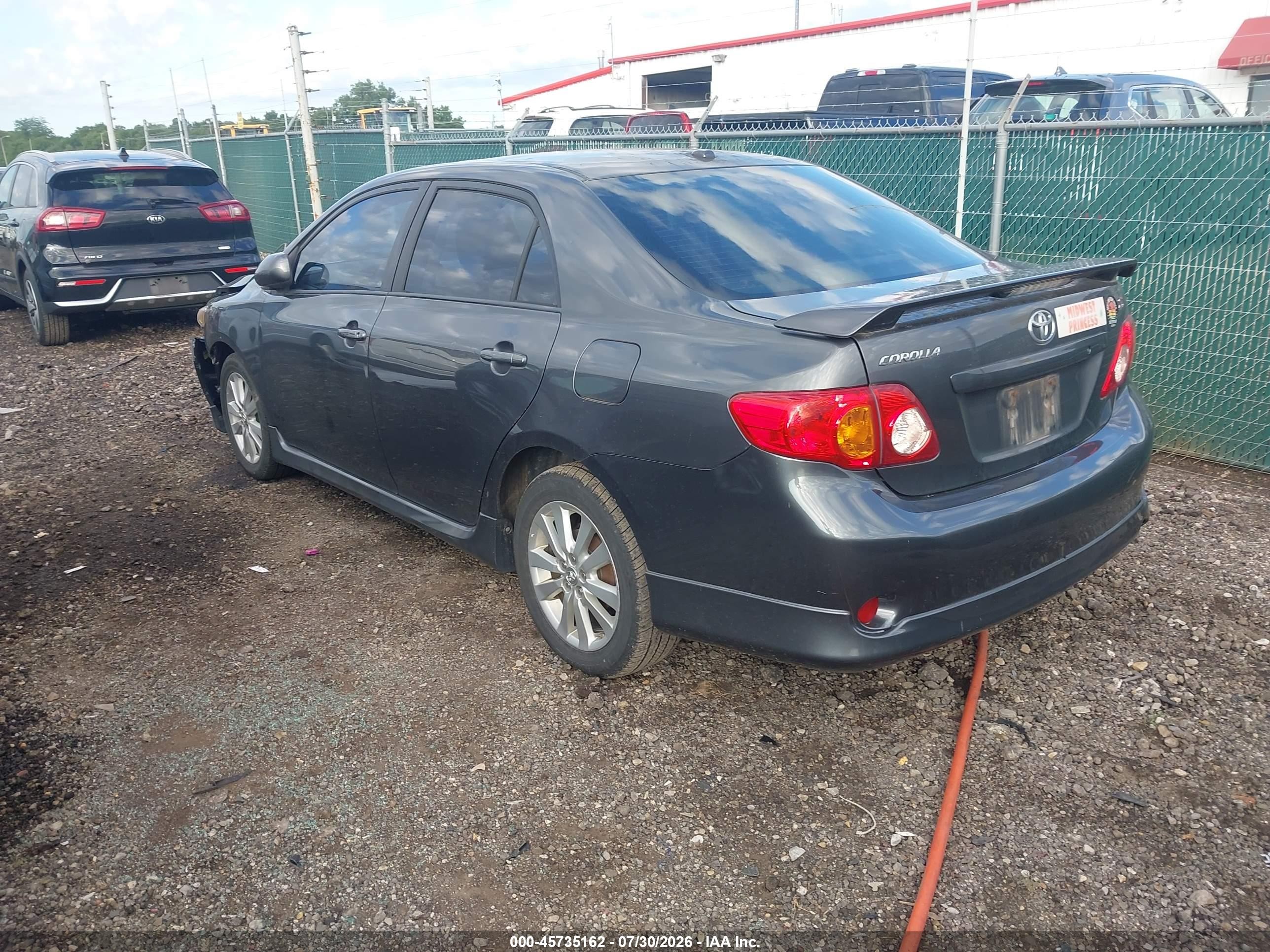 2010 Toyota Corolla S Gray vin: 2T1BU4EE3AC467851