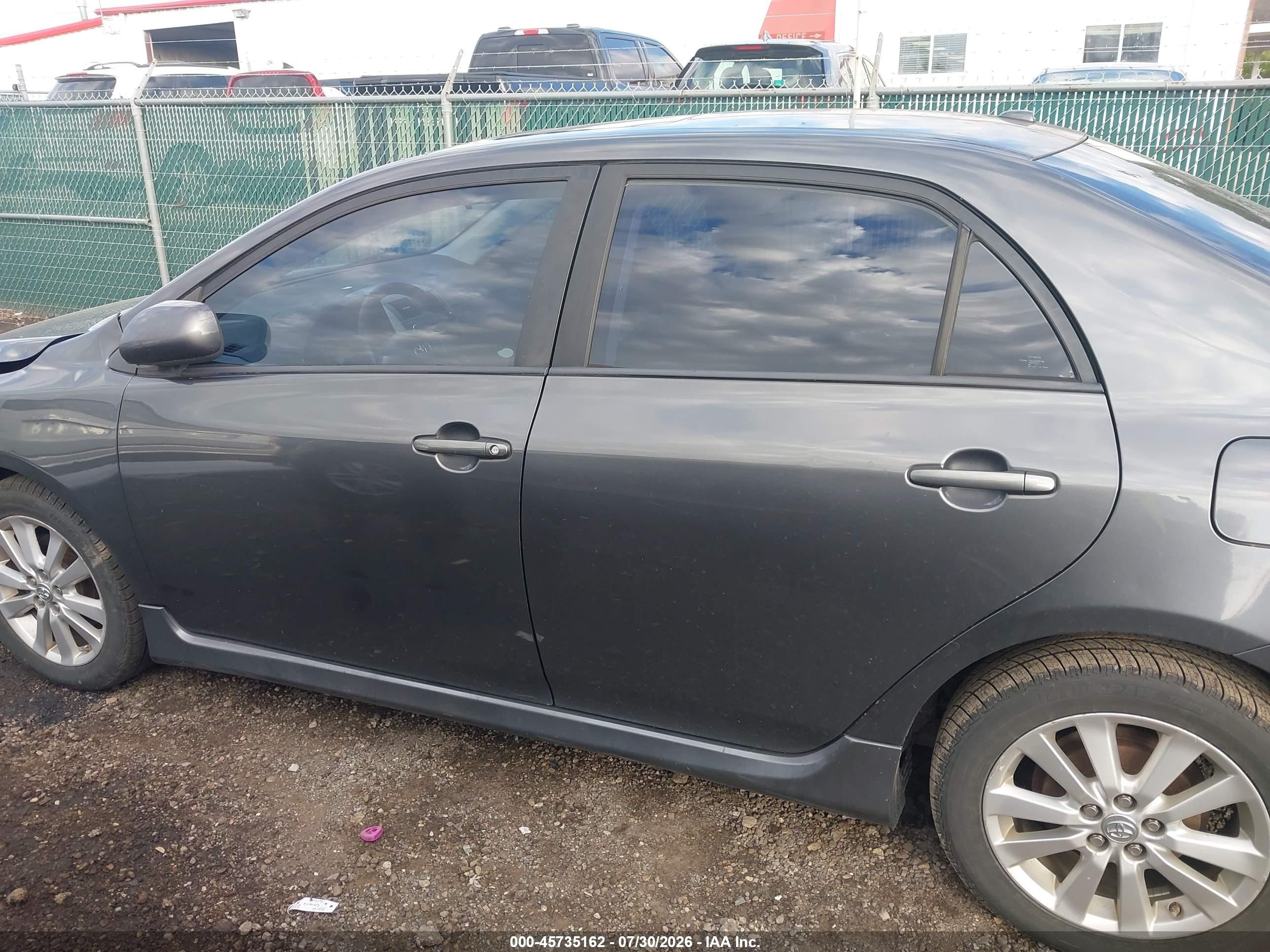 2010 Toyota Corolla S Gray vin: 2T1BU4EE3AC467851