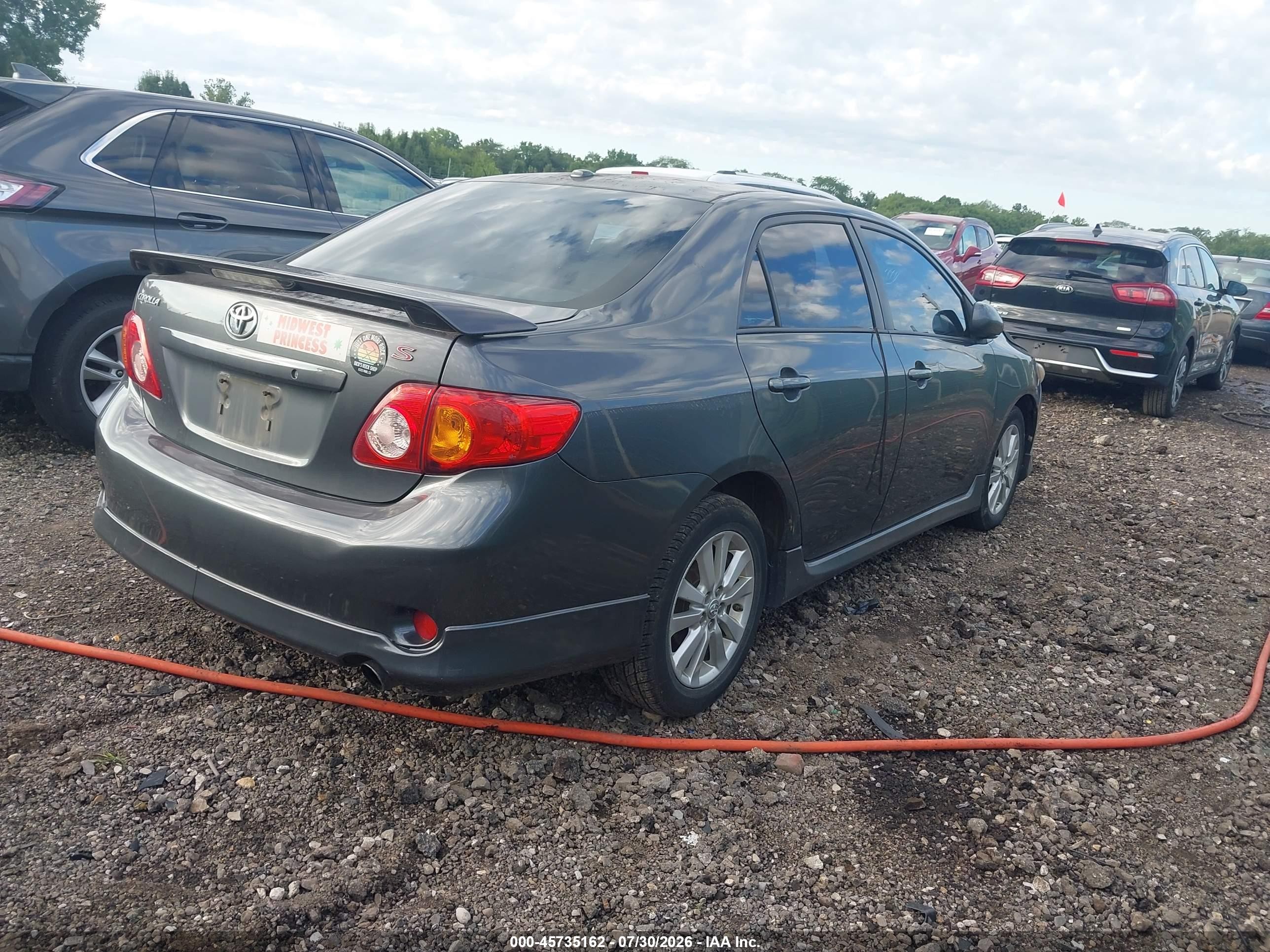 2010 Toyota Corolla S Gray vin: 2T1BU4EE3AC467851