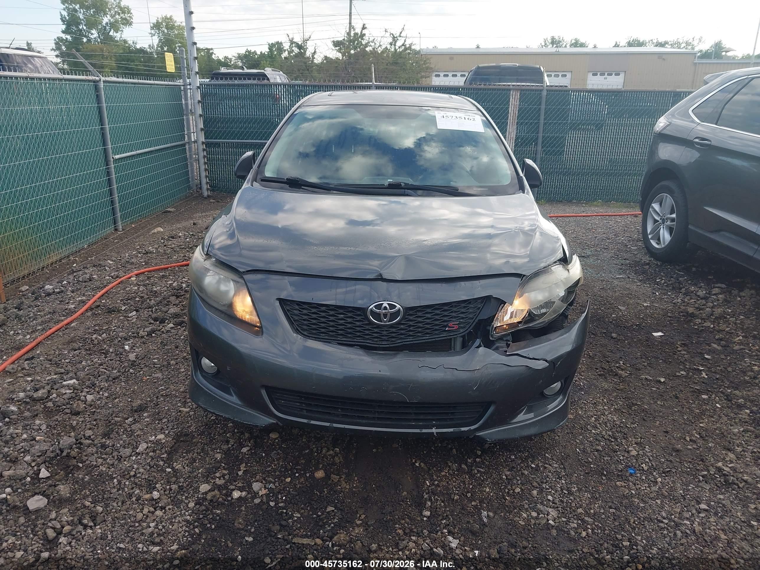2010 Toyota Corolla S Gray vin: 2T1BU4EE3AC467851