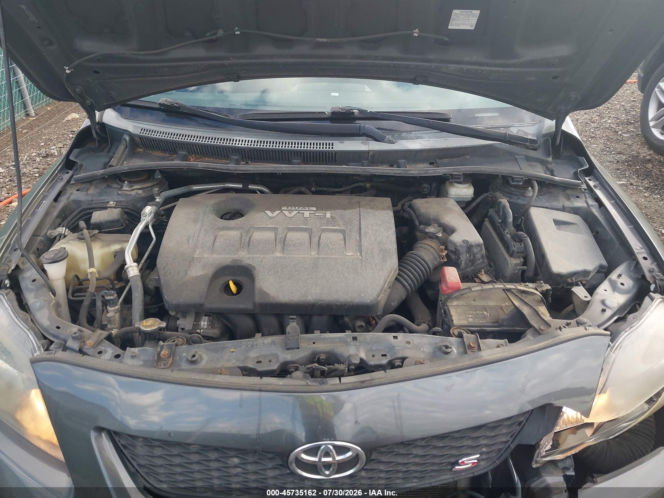 2010 Toyota Corolla S Gray vin: 2T1BU4EE3AC467851