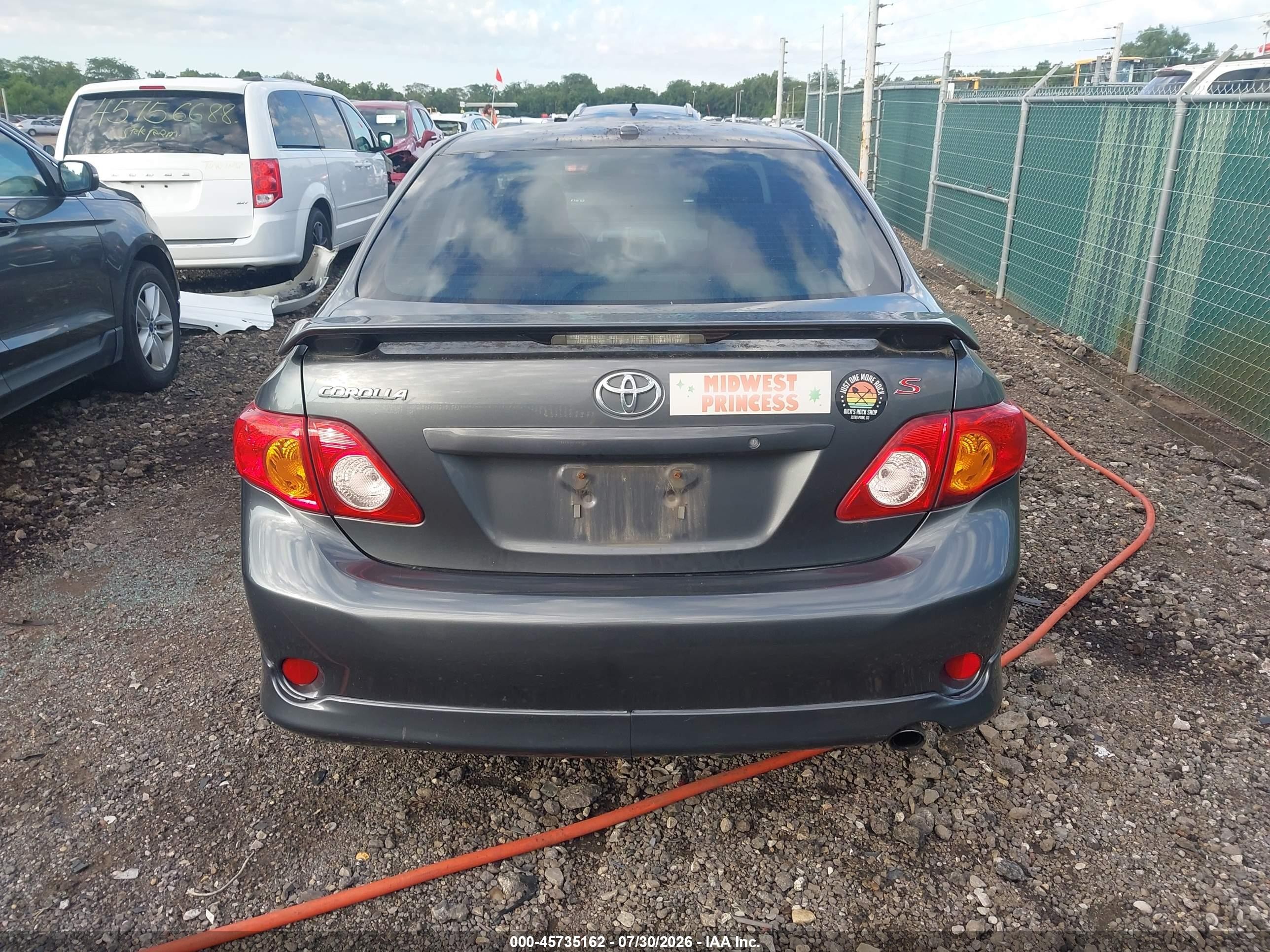 2010 Toyota Corolla S Gray vin: 2T1BU4EE3AC467851