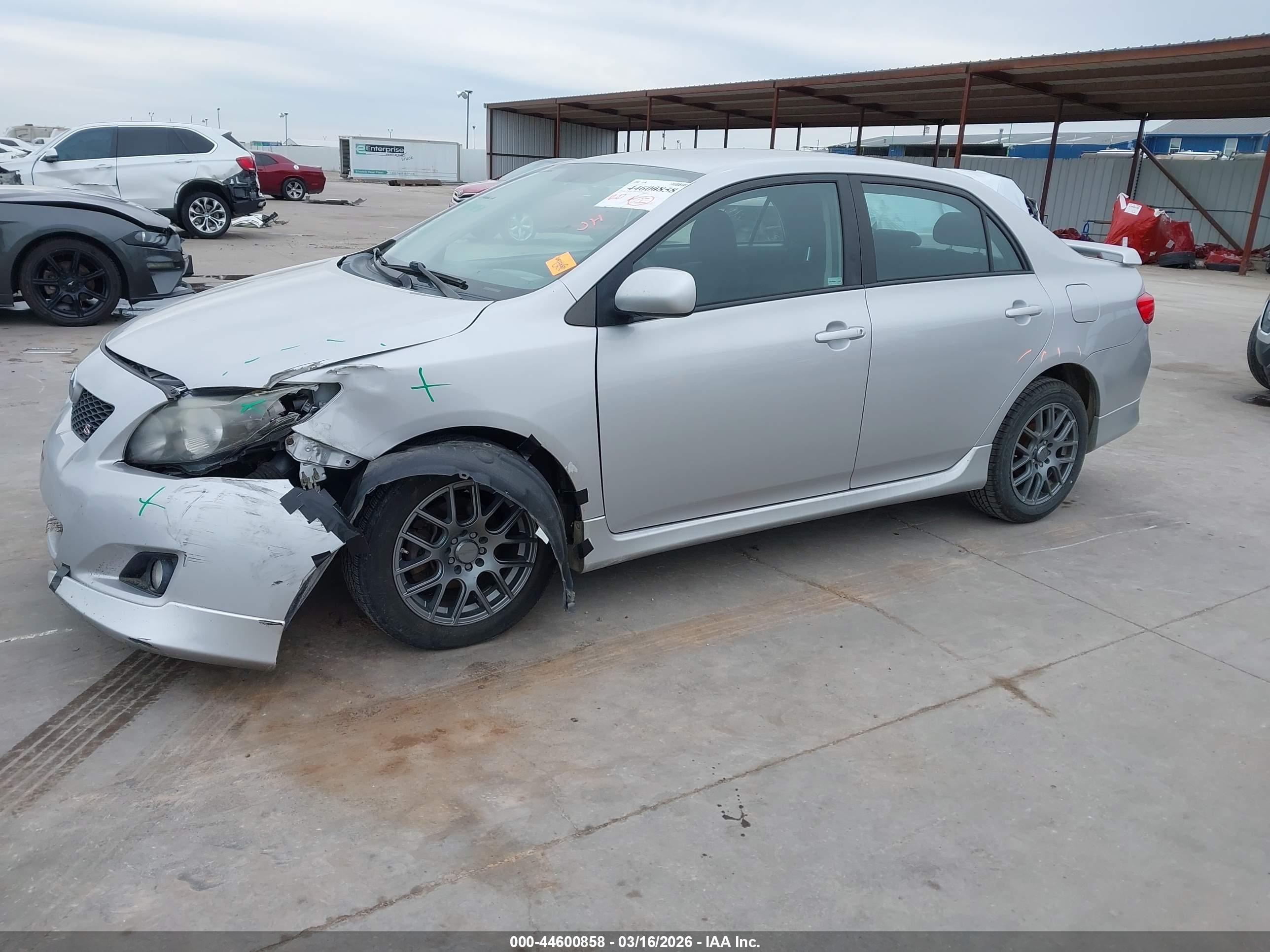 2010 Toyota Corolla S Silver vin: 2T1BU4EE3AC470863