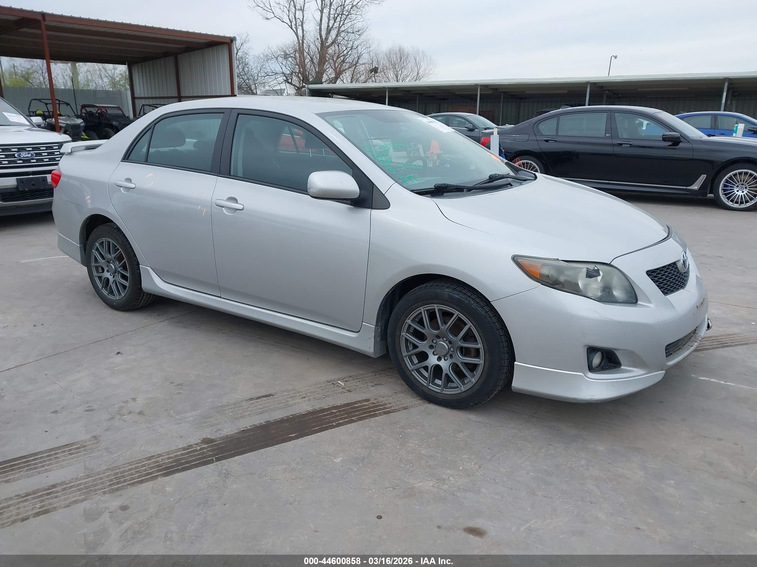 2010 Toyota Corolla S Silver vin: 2T1BU4EE3AC470863