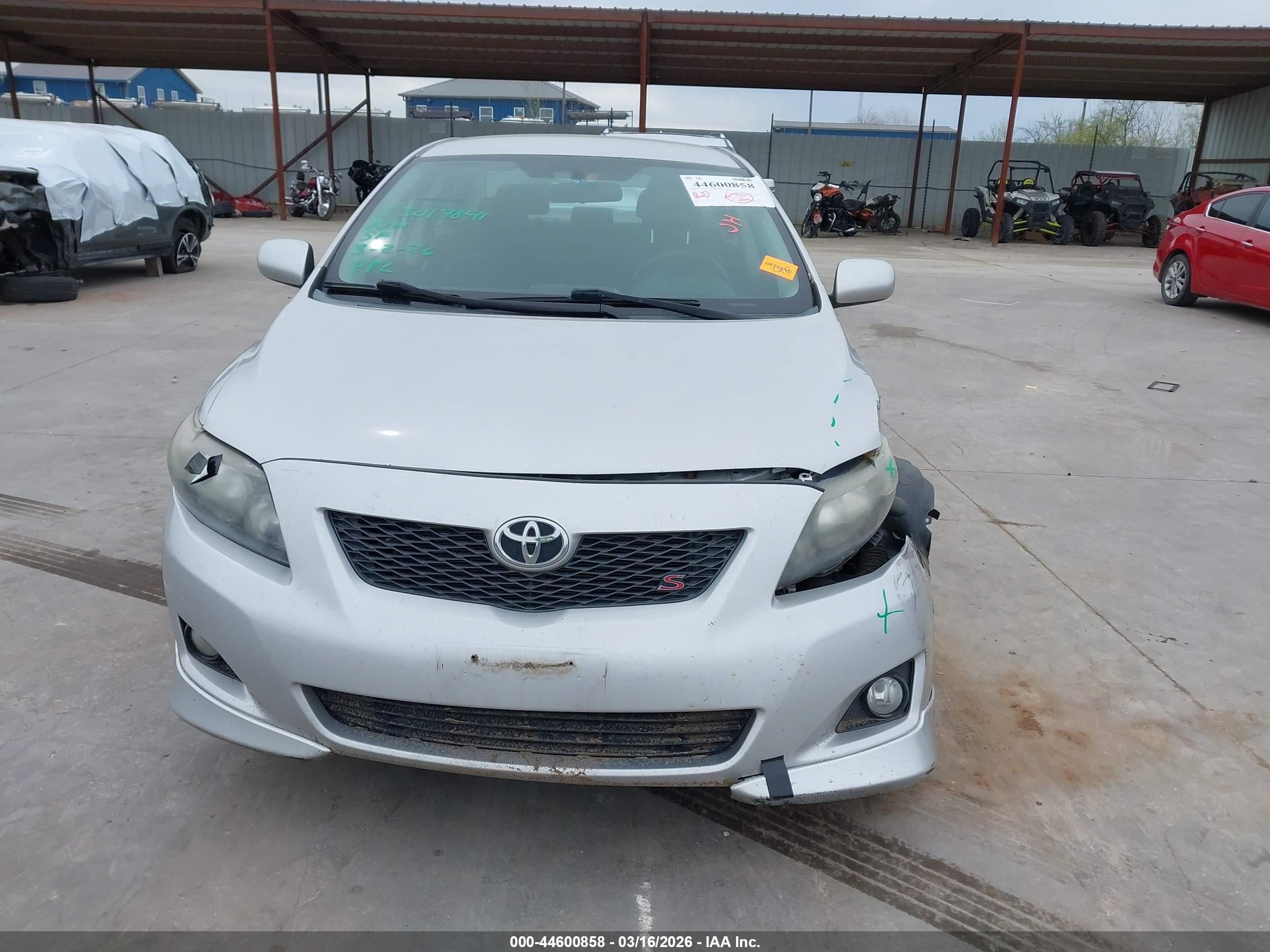 2010 Toyota Corolla S Silver vin: 2T1BU4EE3AC470863
