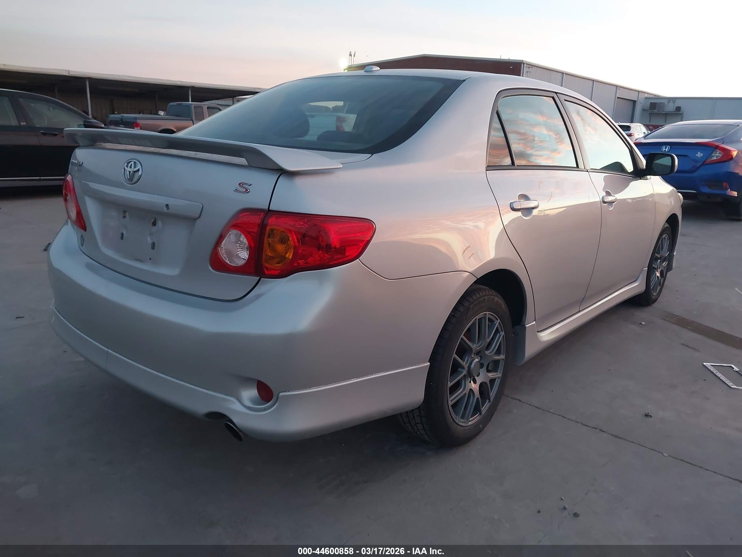 2010 Toyota Corolla S Silver vin: 2T1BU4EE3AC470863