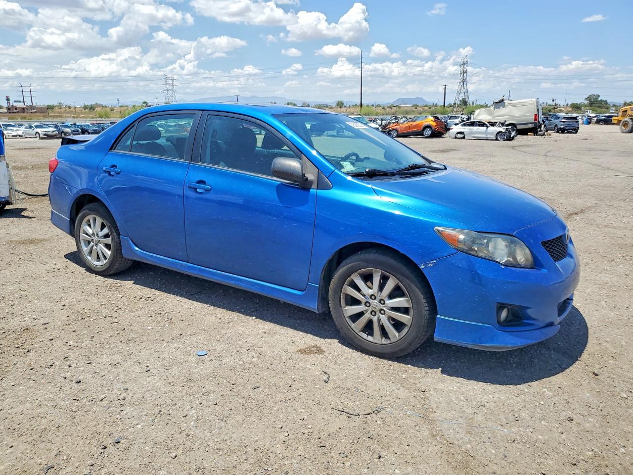 2010 Toyota Corolla S Blue vin: 2T1BU4EE3AC477747