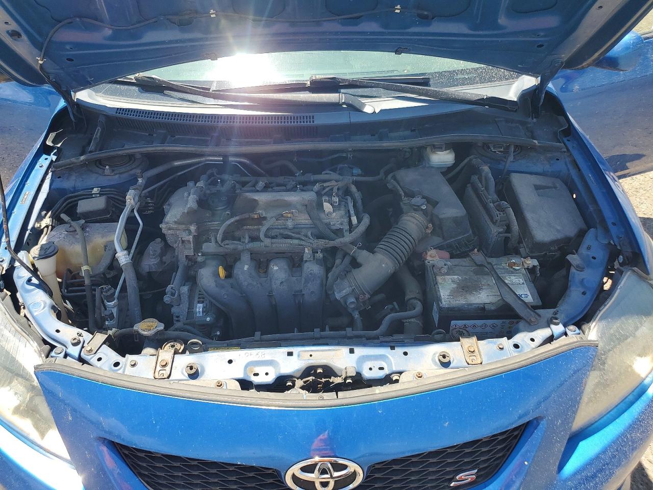 2010 Toyota Corolla S Blue vin: 2T1BU4EE3AC477747