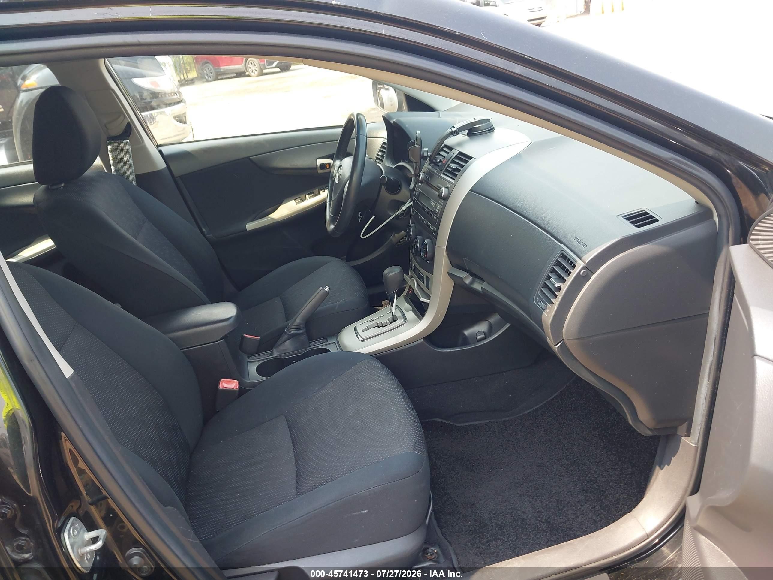 2010 Toyota Corolla S Black vin: 2T1BU4EE3AC488408