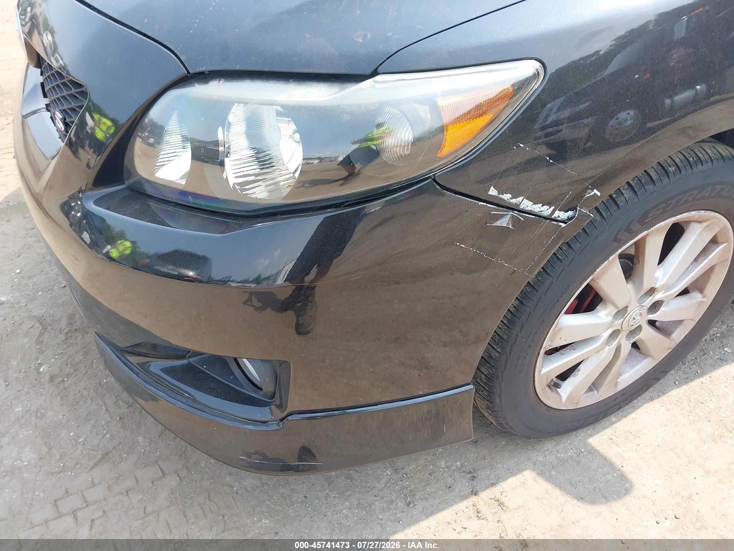 2010 Toyota Corolla S Black vin: 2T1BU4EE3AC488408