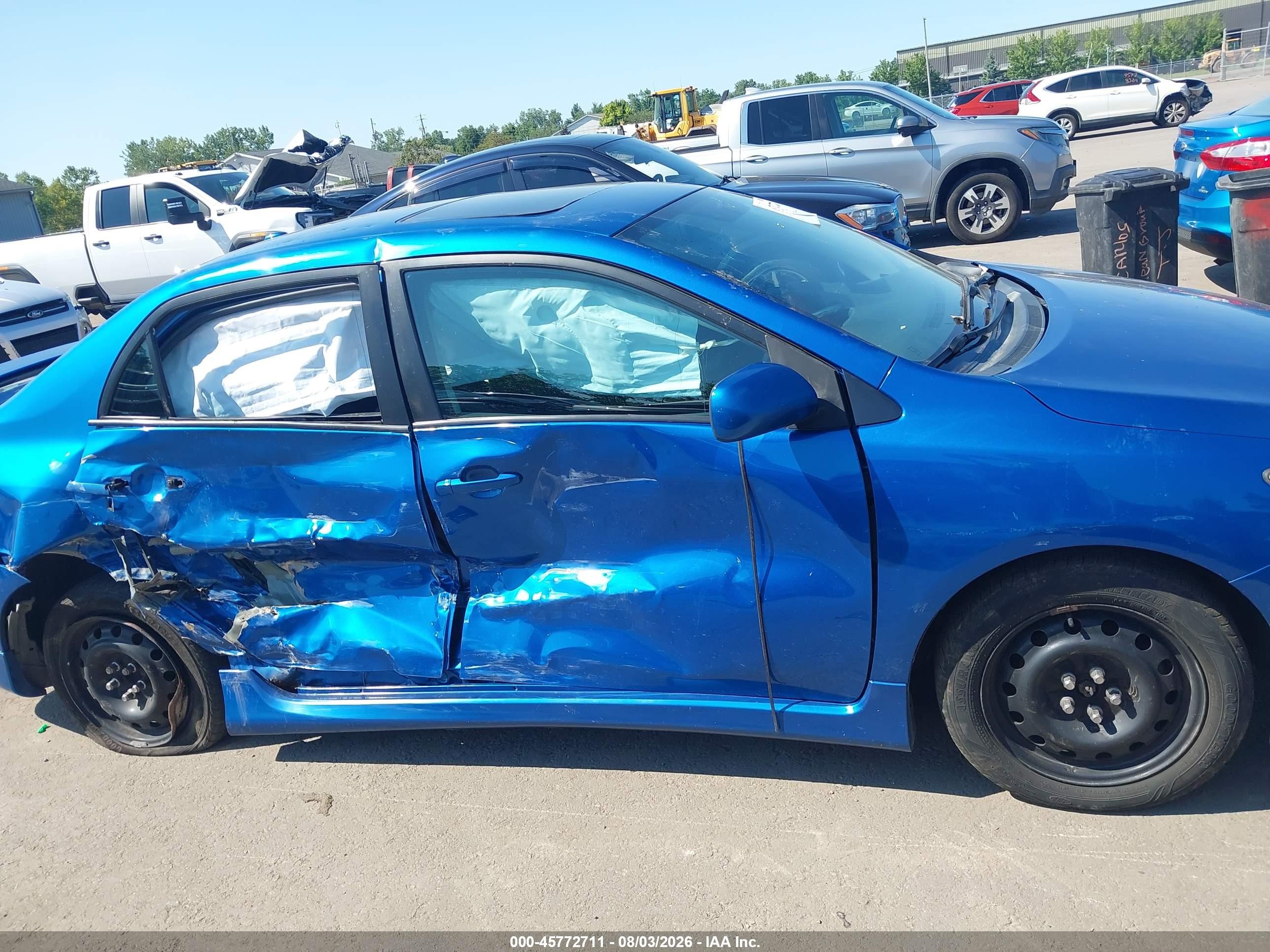 2010 Toyota Corolla S Blue vin: 2T1BU4EE3AC490966