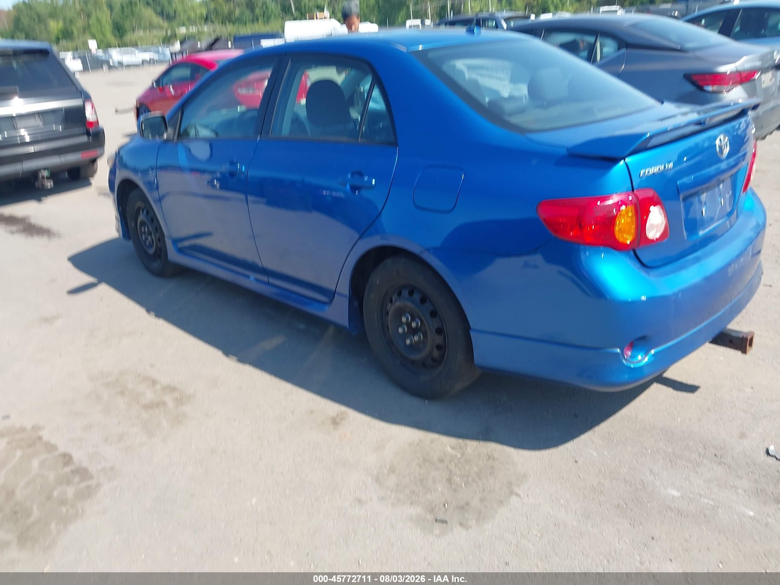 2010 Toyota Corolla S Blue vin: 2T1BU4EE3AC490966