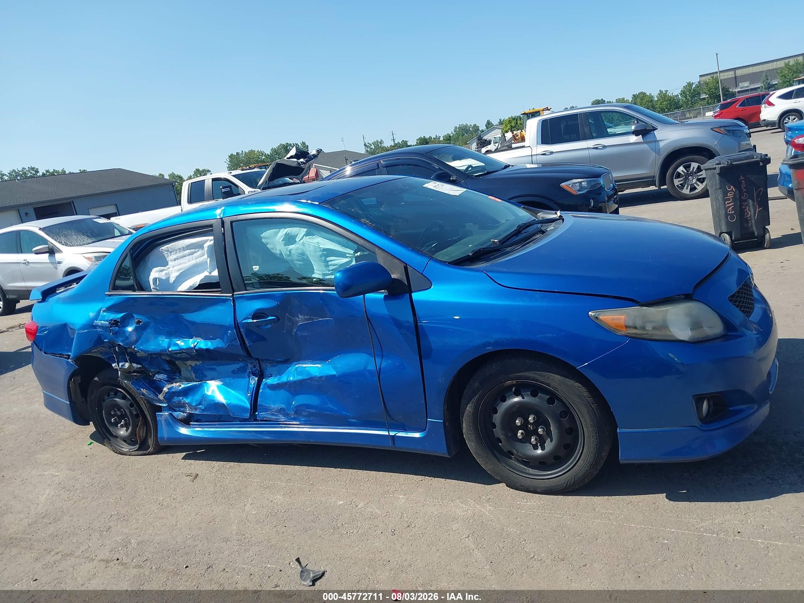 2010 Toyota Corolla S Blue vin: 2T1BU4EE3AC490966