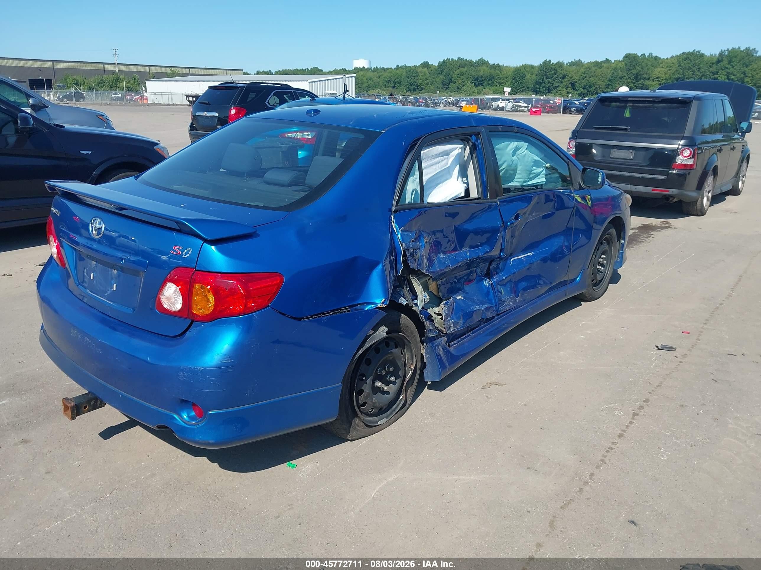 2010 Toyota Corolla S Blue vin: 2T1BU4EE3AC490966