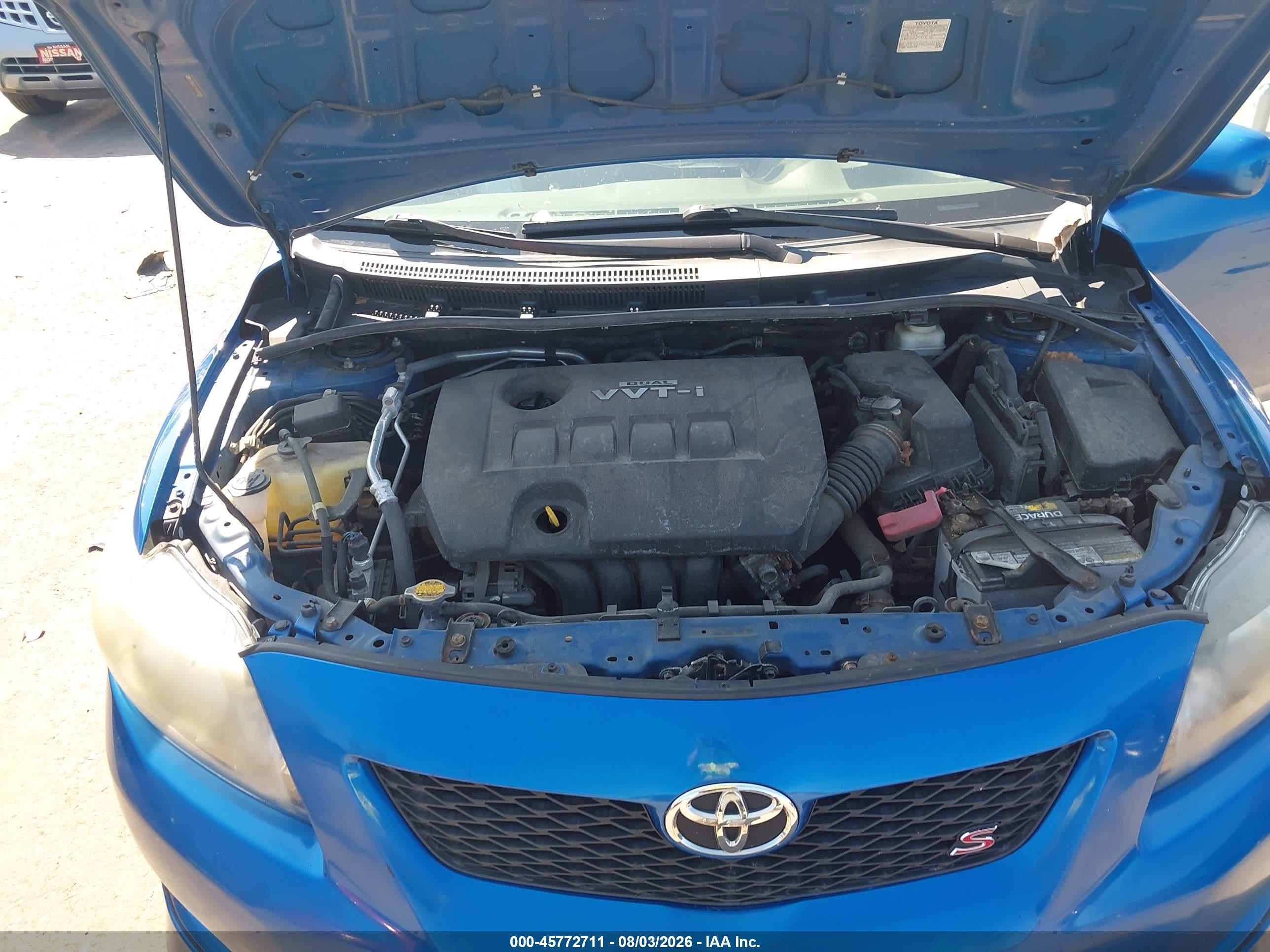 2010 Toyota Corolla S Blue vin: 2T1BU4EE3AC490966