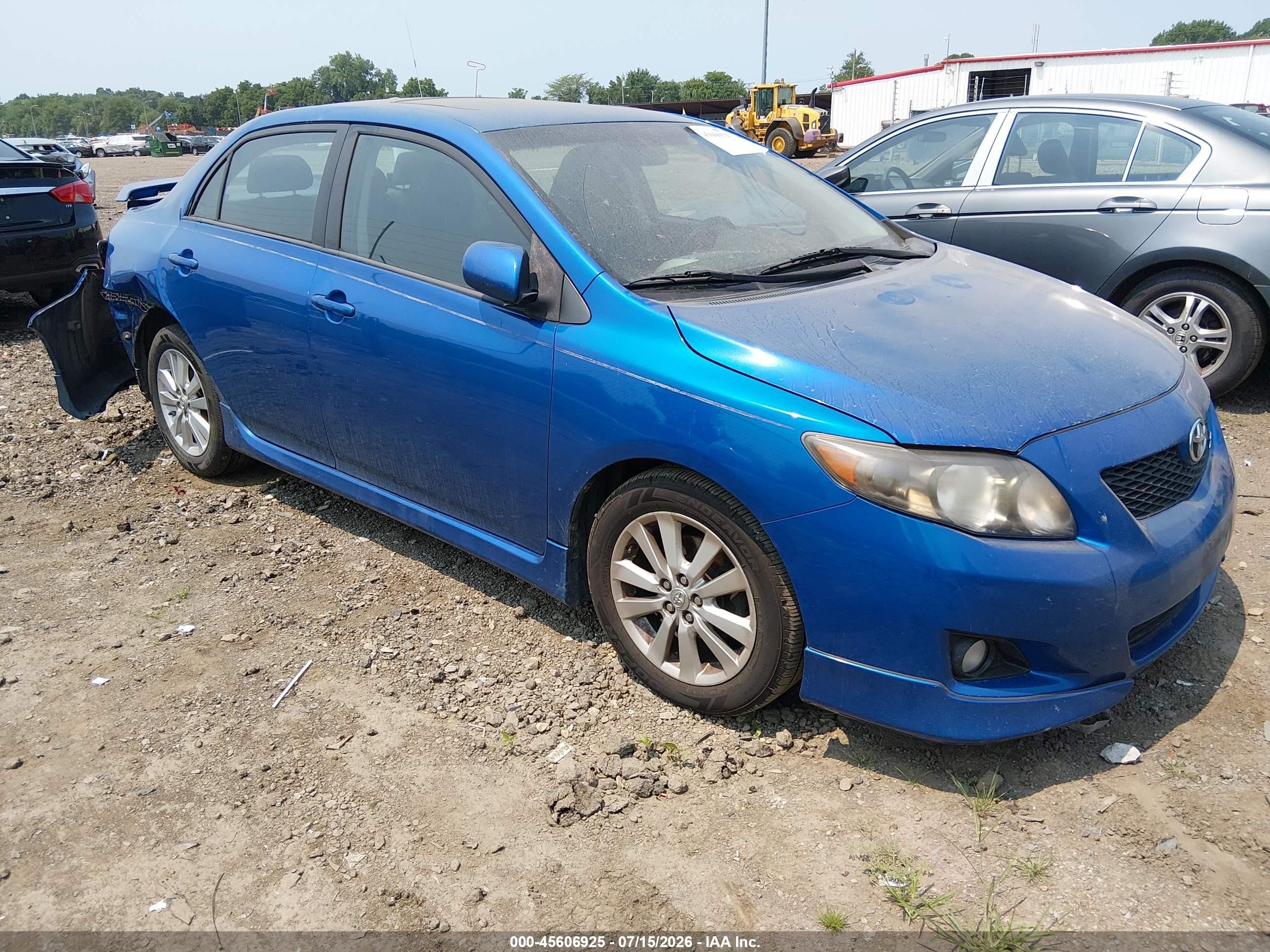 2010 Toyota Corolla S Blue vin: 2T1BU4EE3AC507474