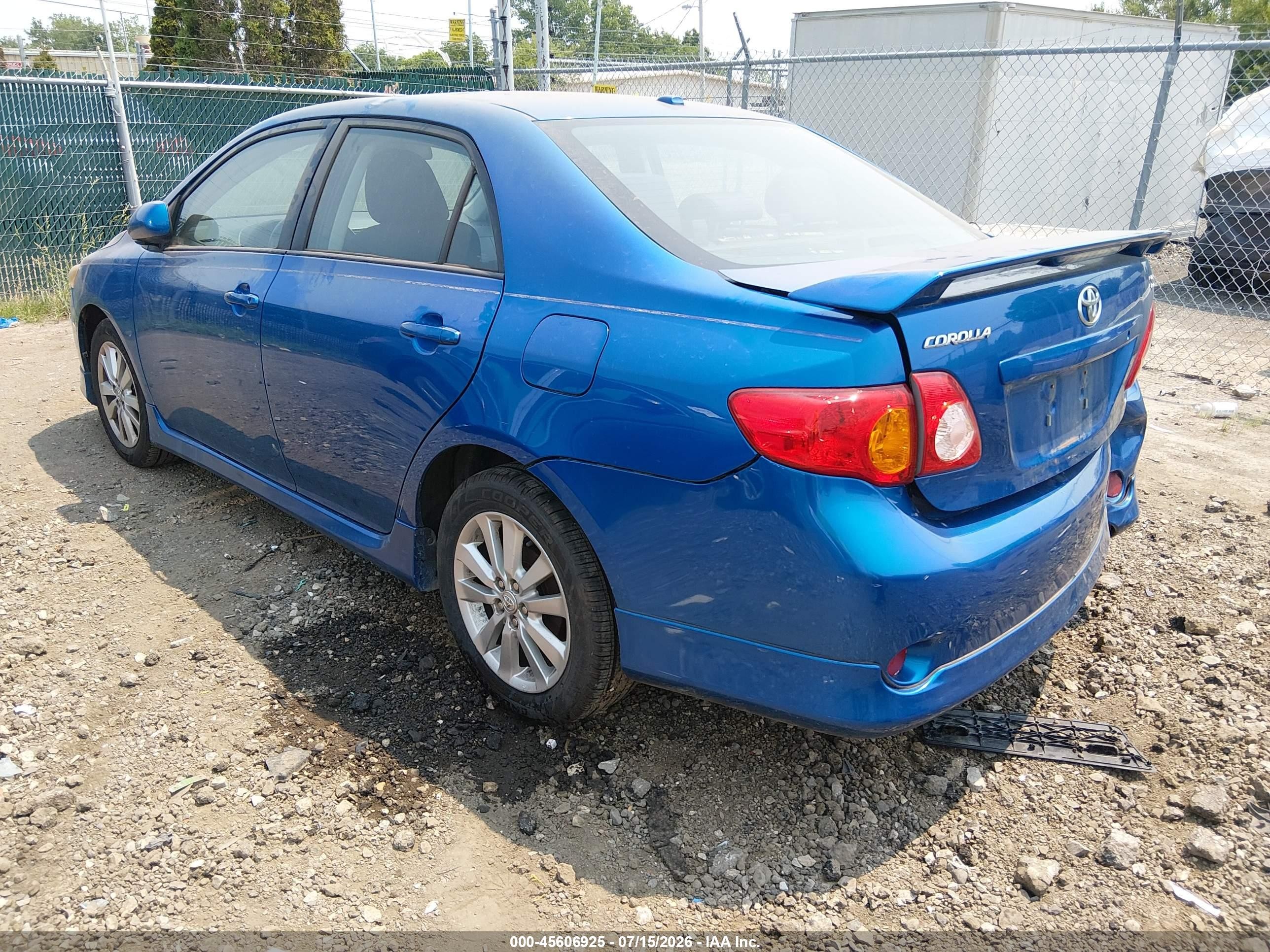 2010 Toyota Corolla S Blue vin: 2T1BU4EE3AC507474