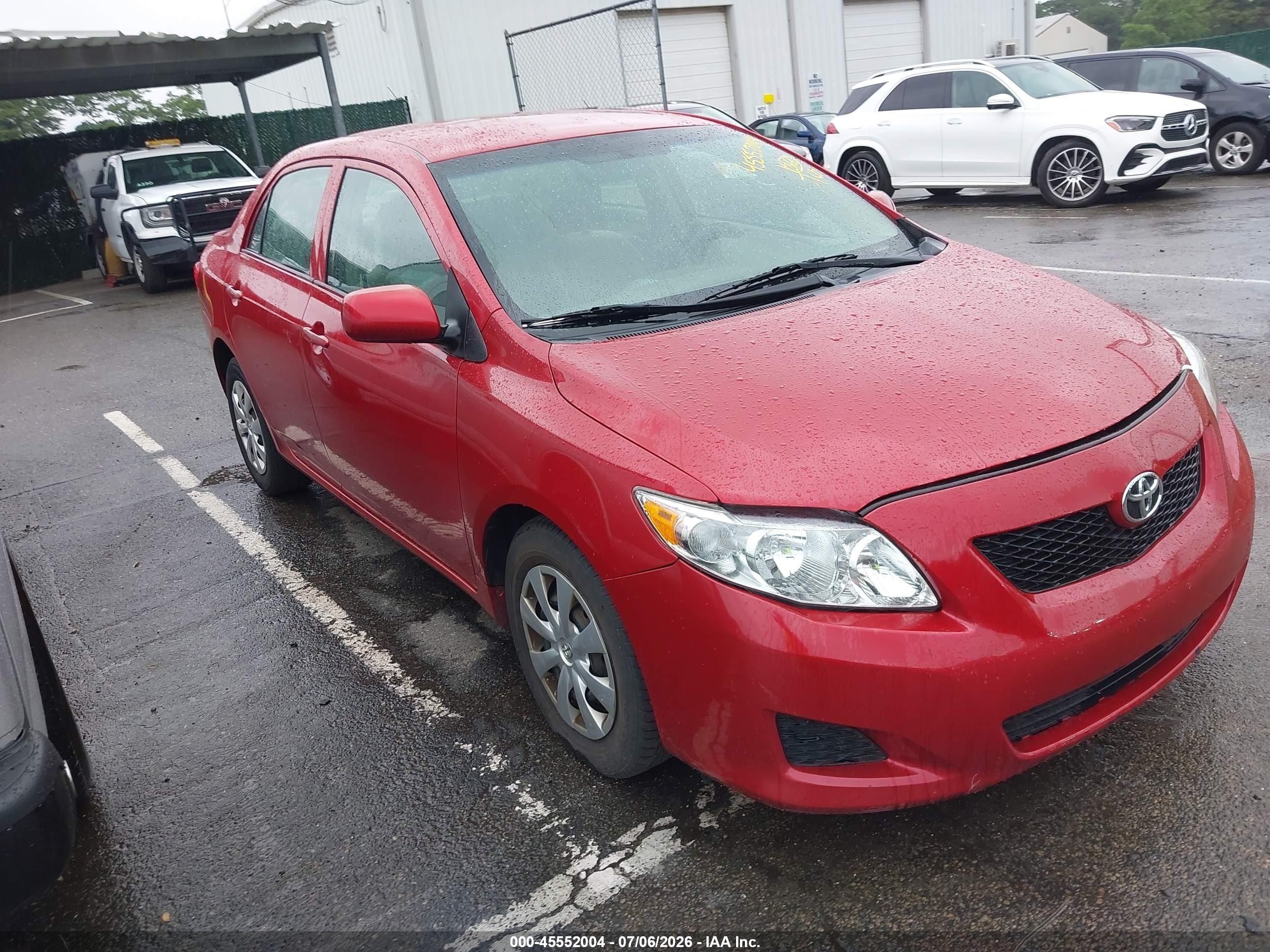 2010 Toyota Corolla Le Red vin: 2T1BU4EE3AC509371