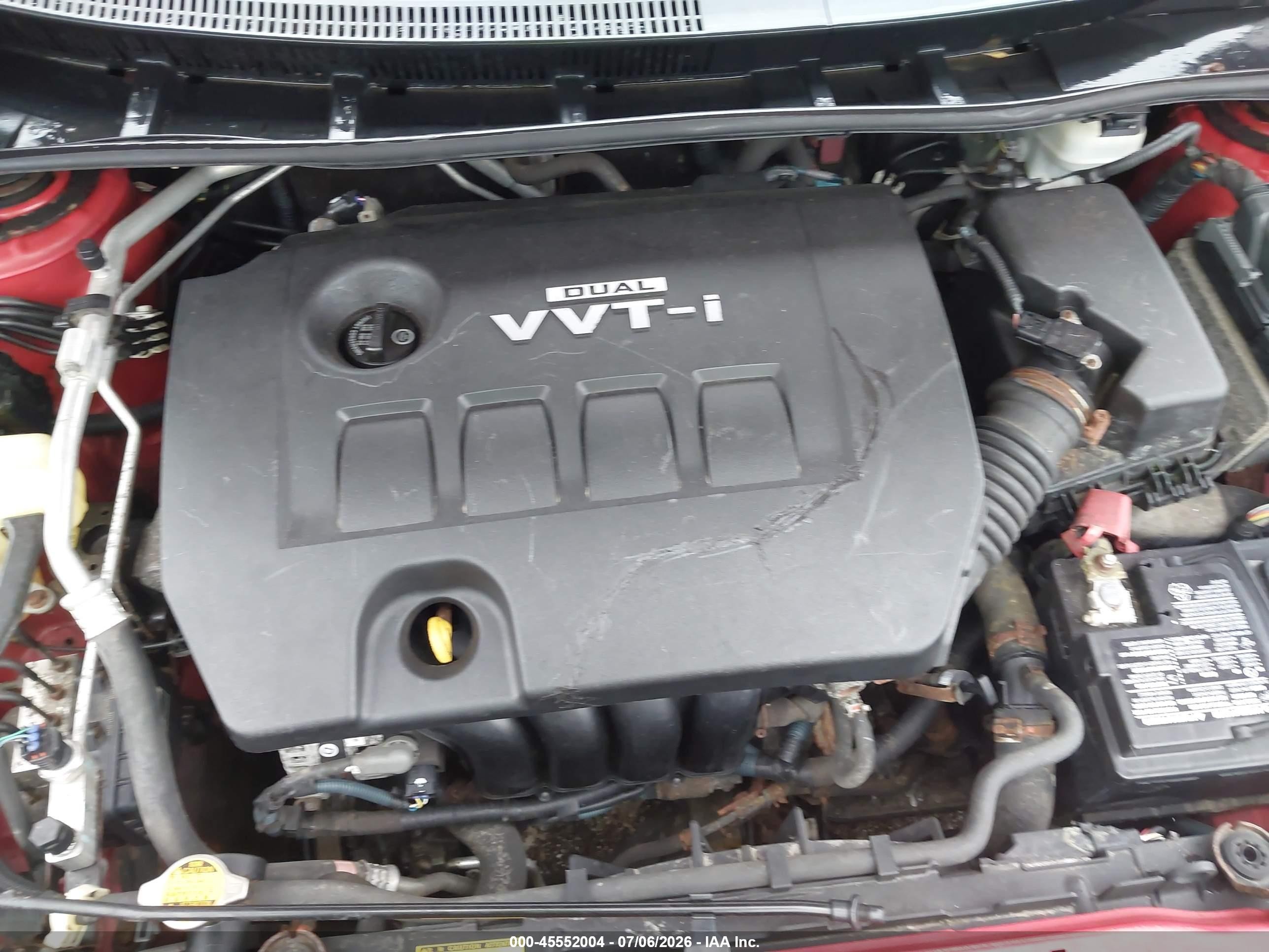 2010 Toyota Corolla Le Red vin: 2T1BU4EE3AC509371