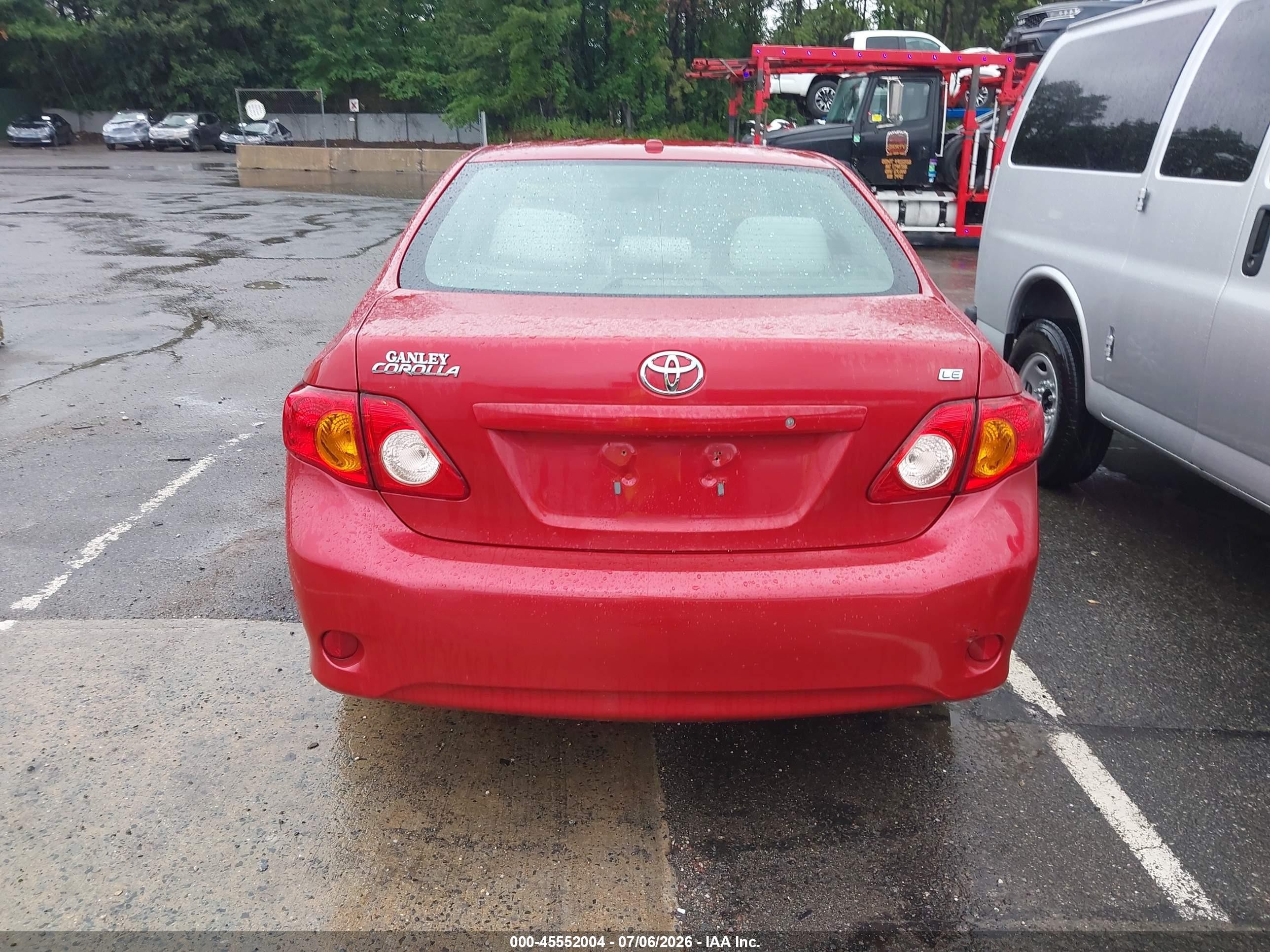 2010 Toyota Corolla Le Red vin: 2T1BU4EE3AC509371