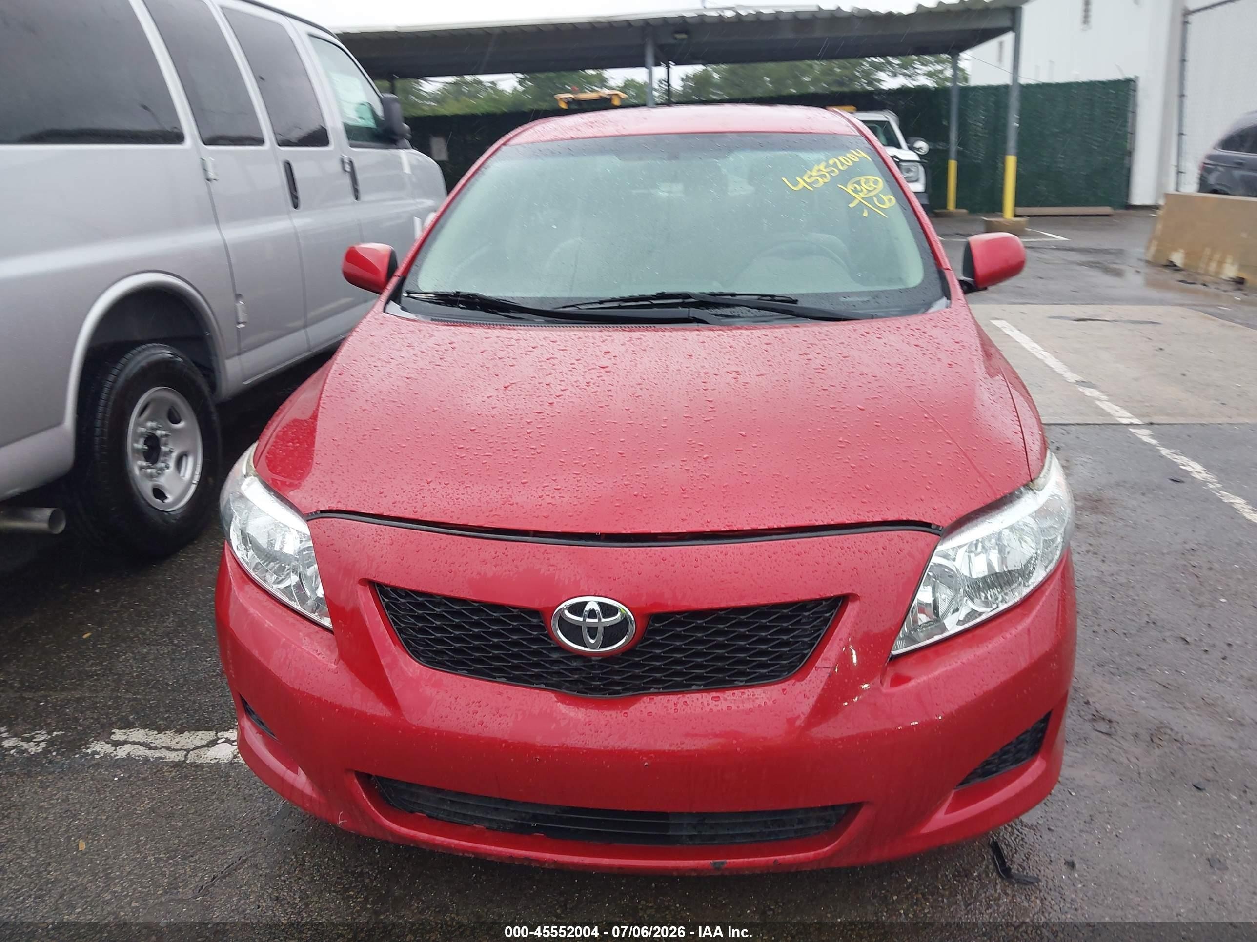 2010 Toyota Corolla Le Red vin: 2T1BU4EE3AC509371